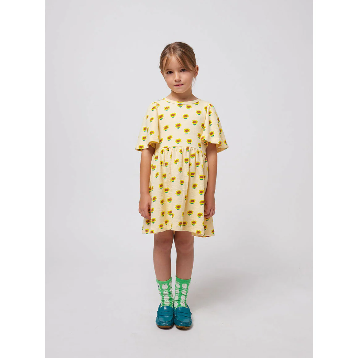 Bobo Choses Off White Sunflower All Over Dress - Image 2