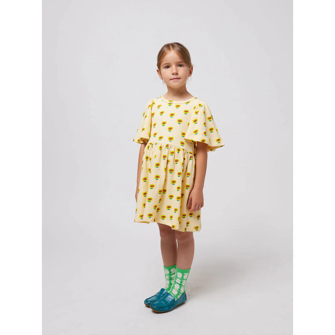 Bobo Choses Off White Sunflower All Over Dress - Image 3