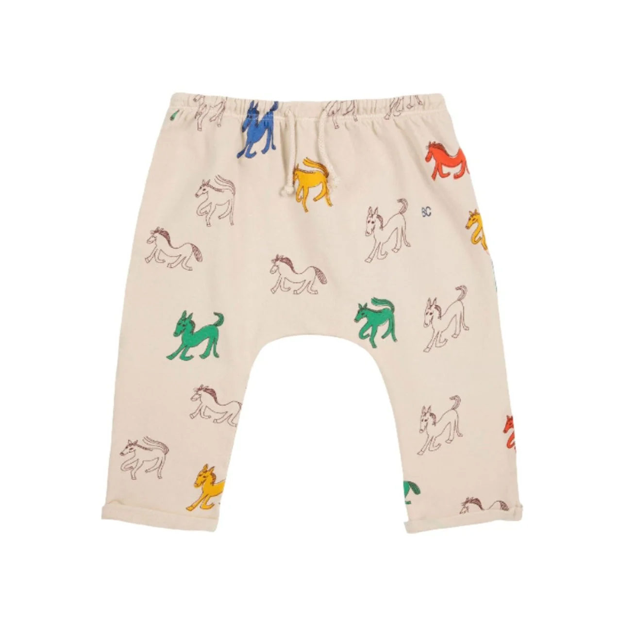 Bobo Choses Off White Wonder Horse Allover Baby Pants