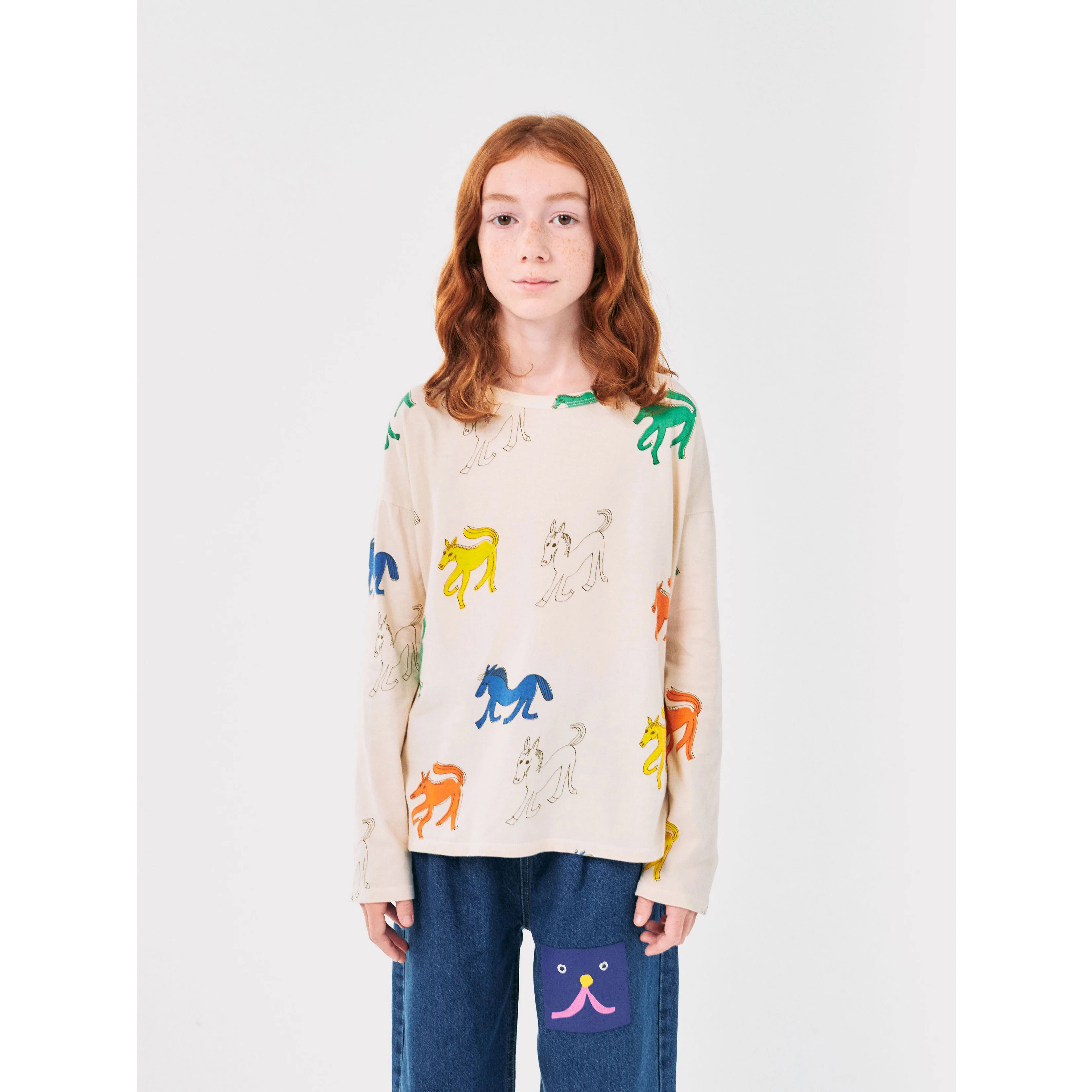 Bobo Choses Off White Wonder Horse Allover T-Shirt - Image 2