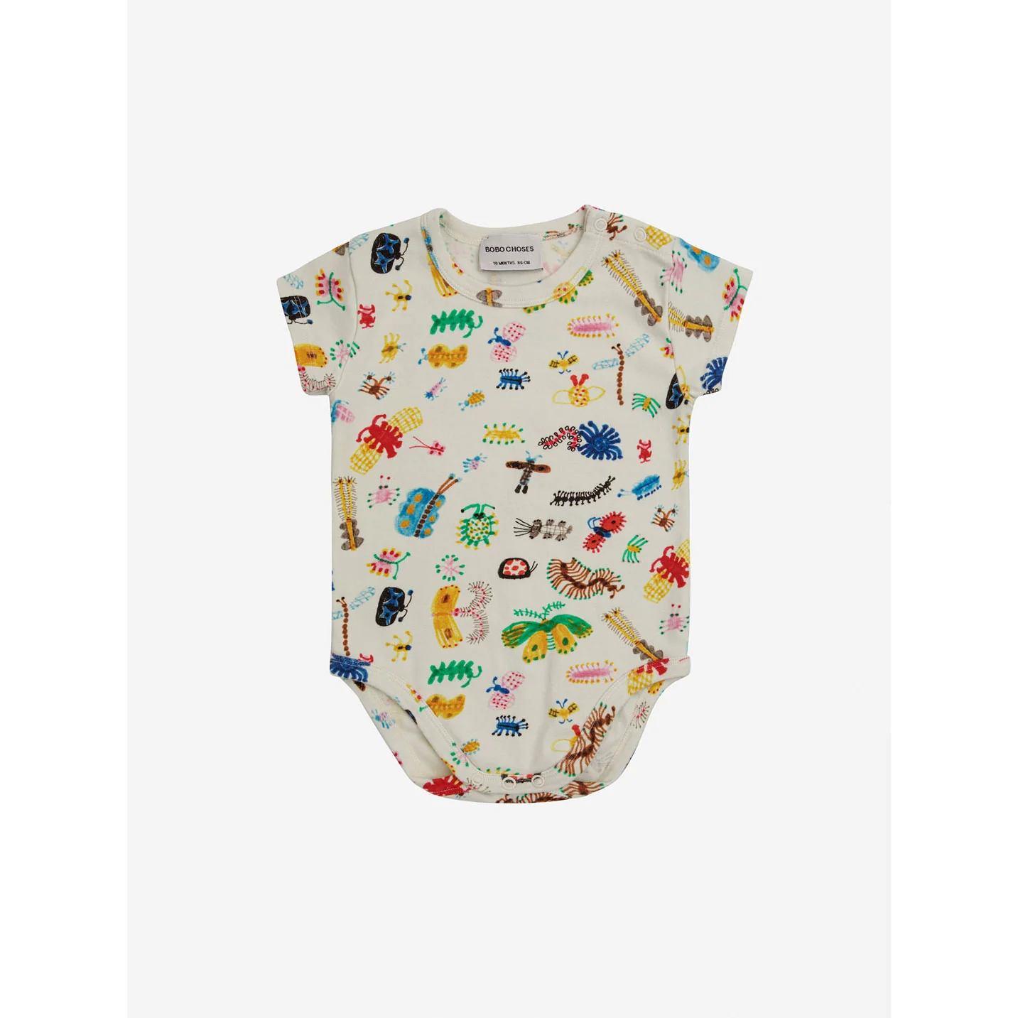 Bobo Choses Offwhite Baby Funny Insects All Over Body