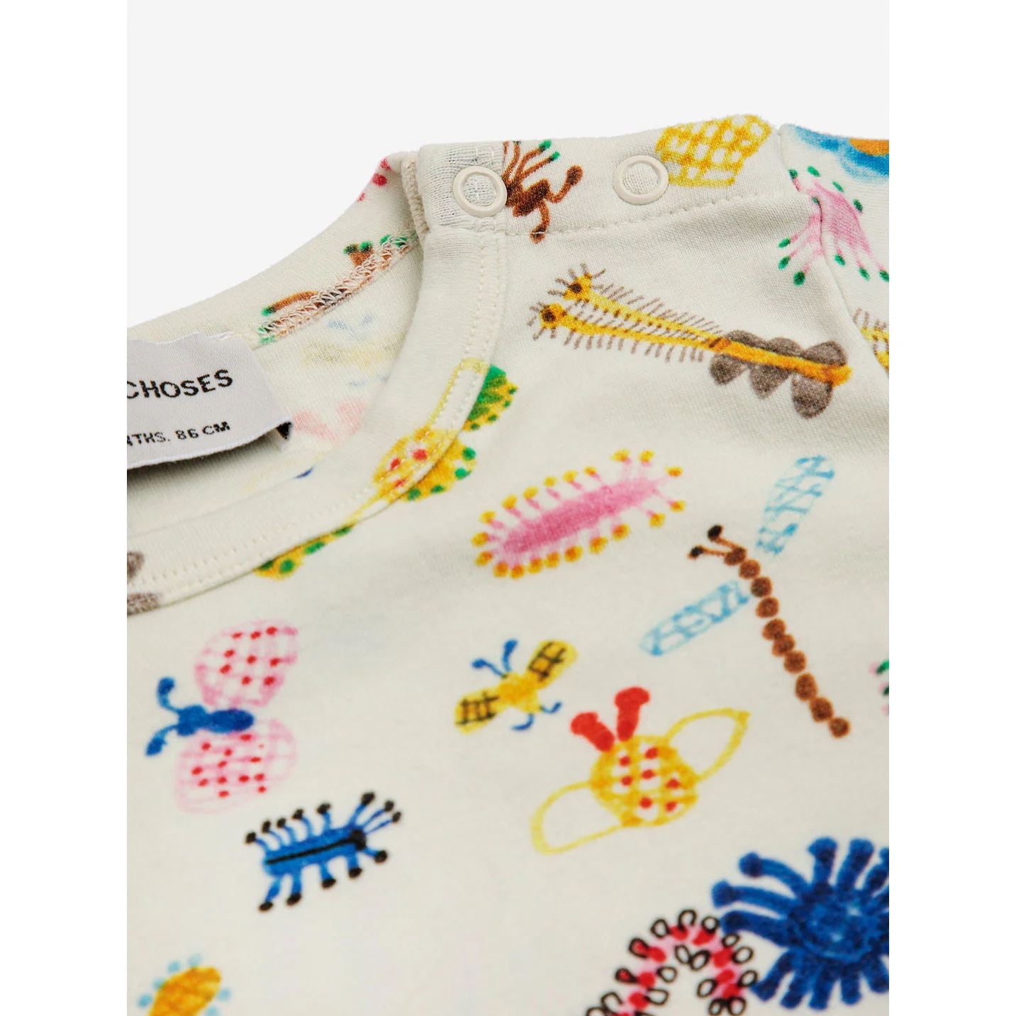 Bobo Choses Offwhite Baby Funny Insects All Over Body - Image 2