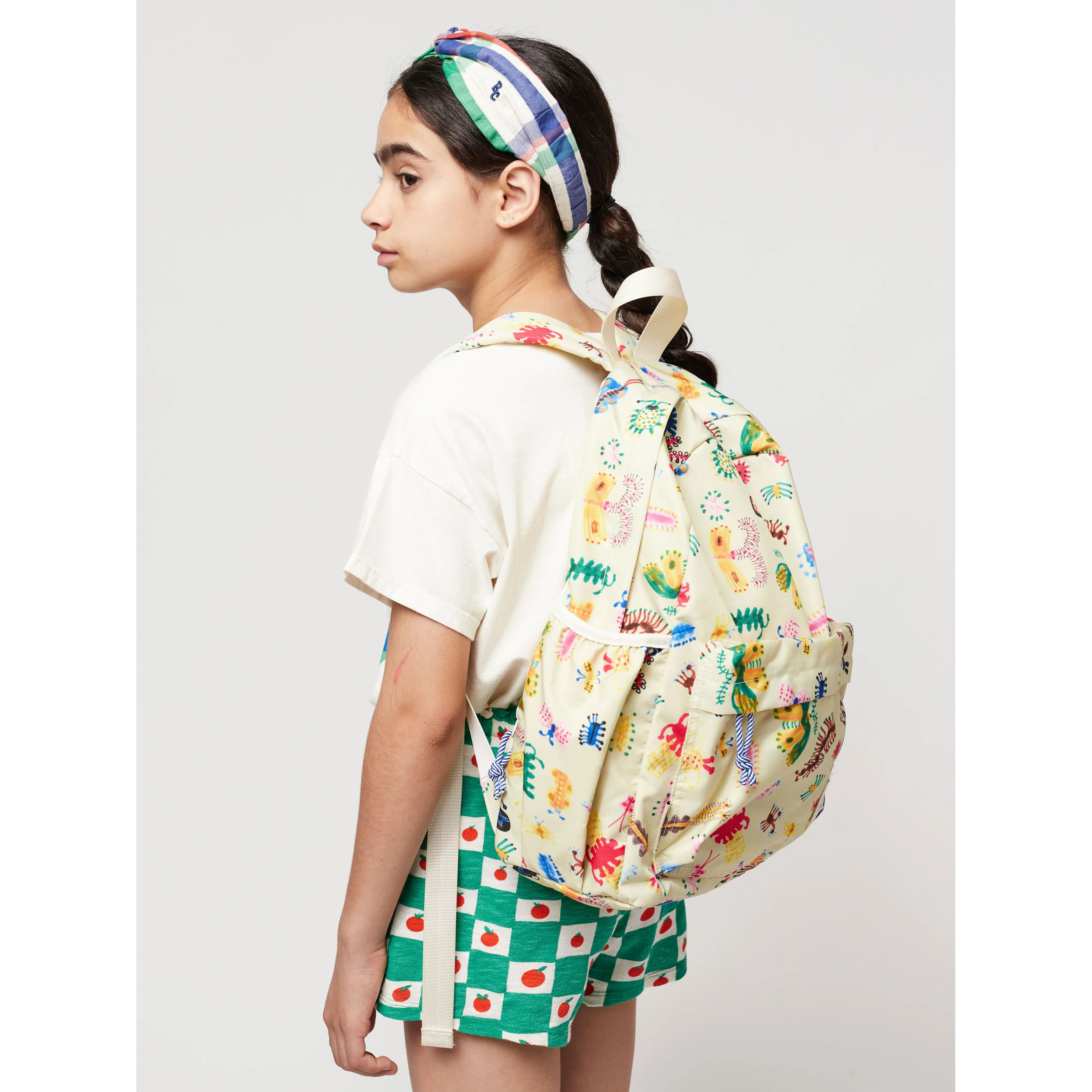 Bobo Choses Offwhite Funny Insects All Over Backpack - Image 3