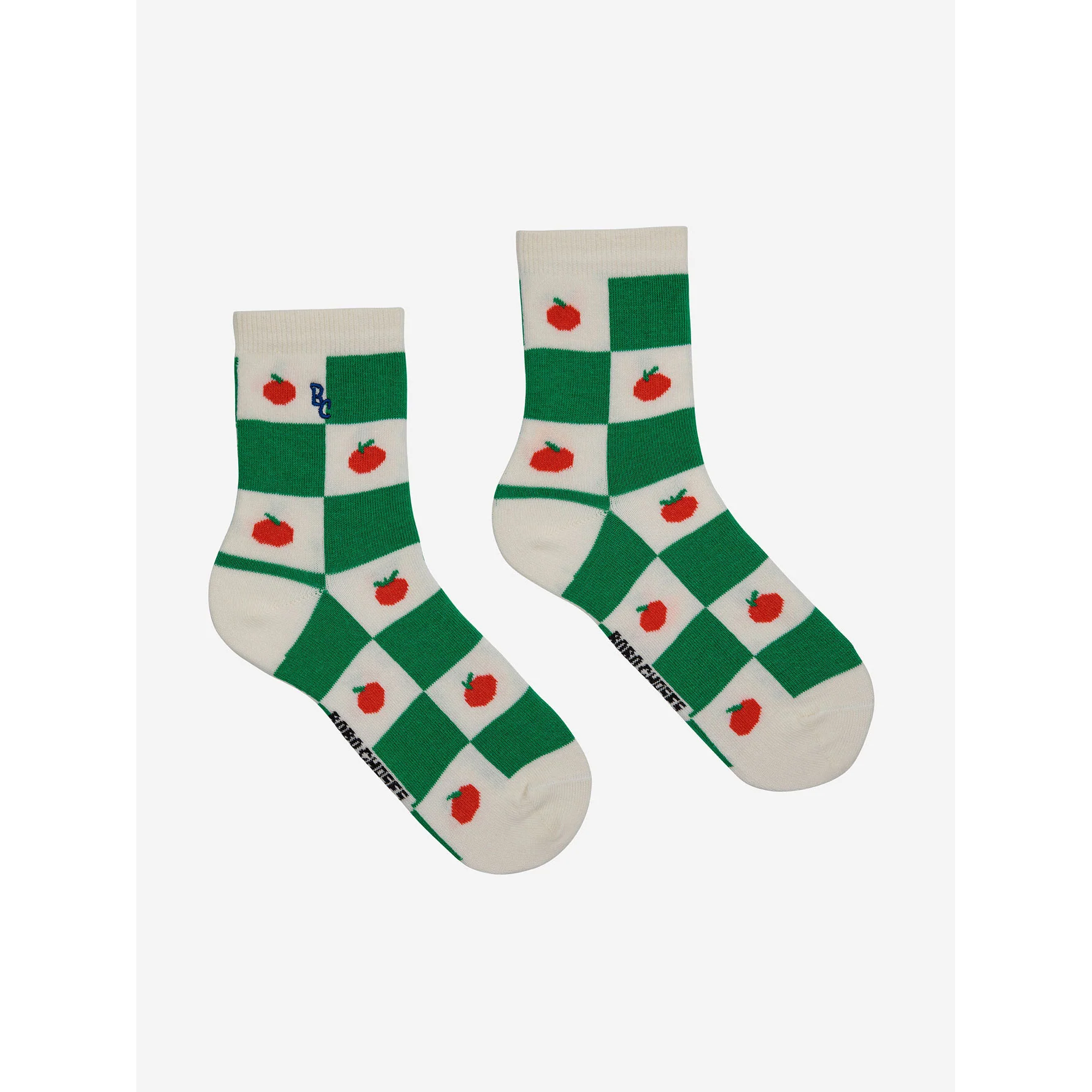 Bobo Choses Offwhite Tomato All Over Short Socks