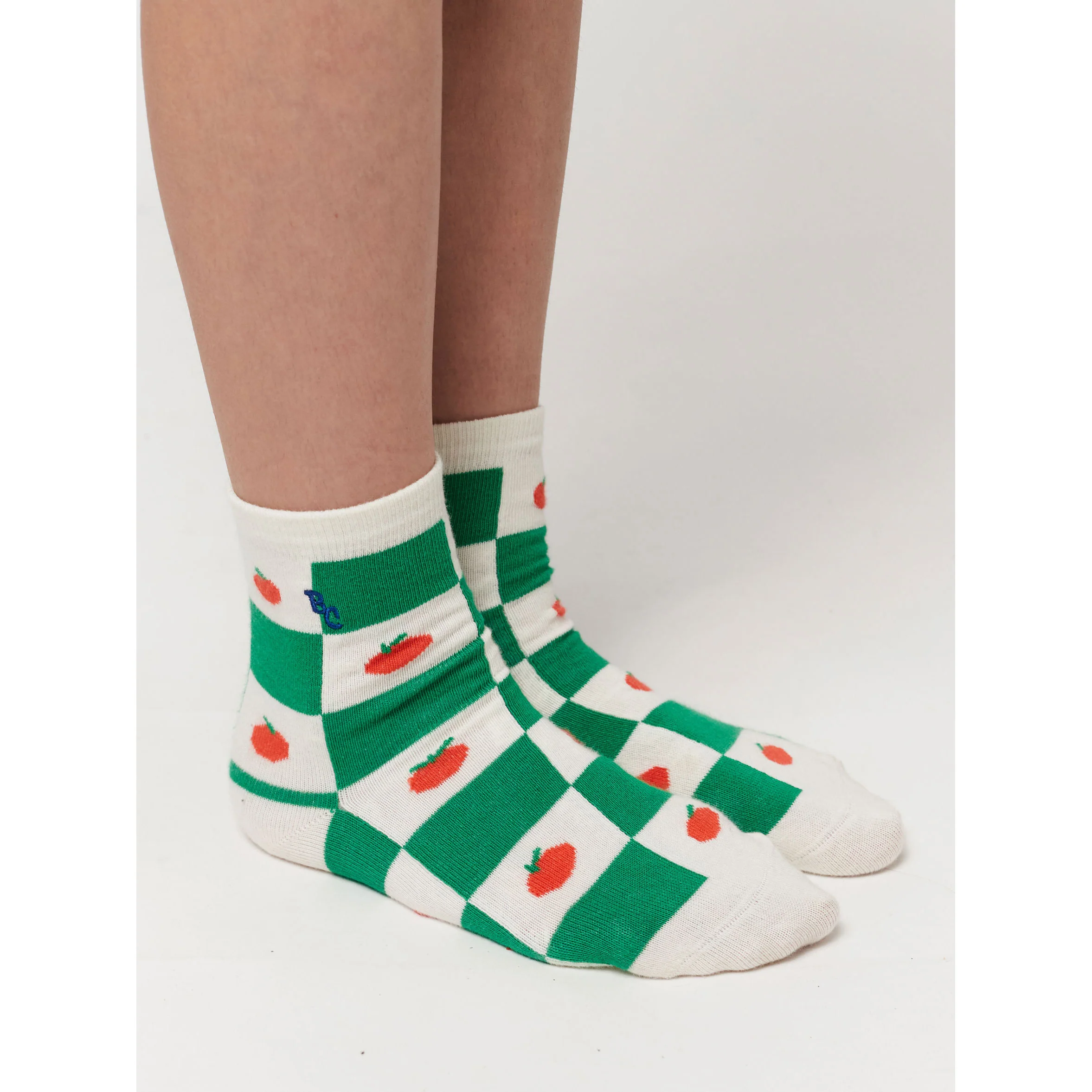 Bobo Choses Offwhite Tomato All Over Short Socks - Image 2