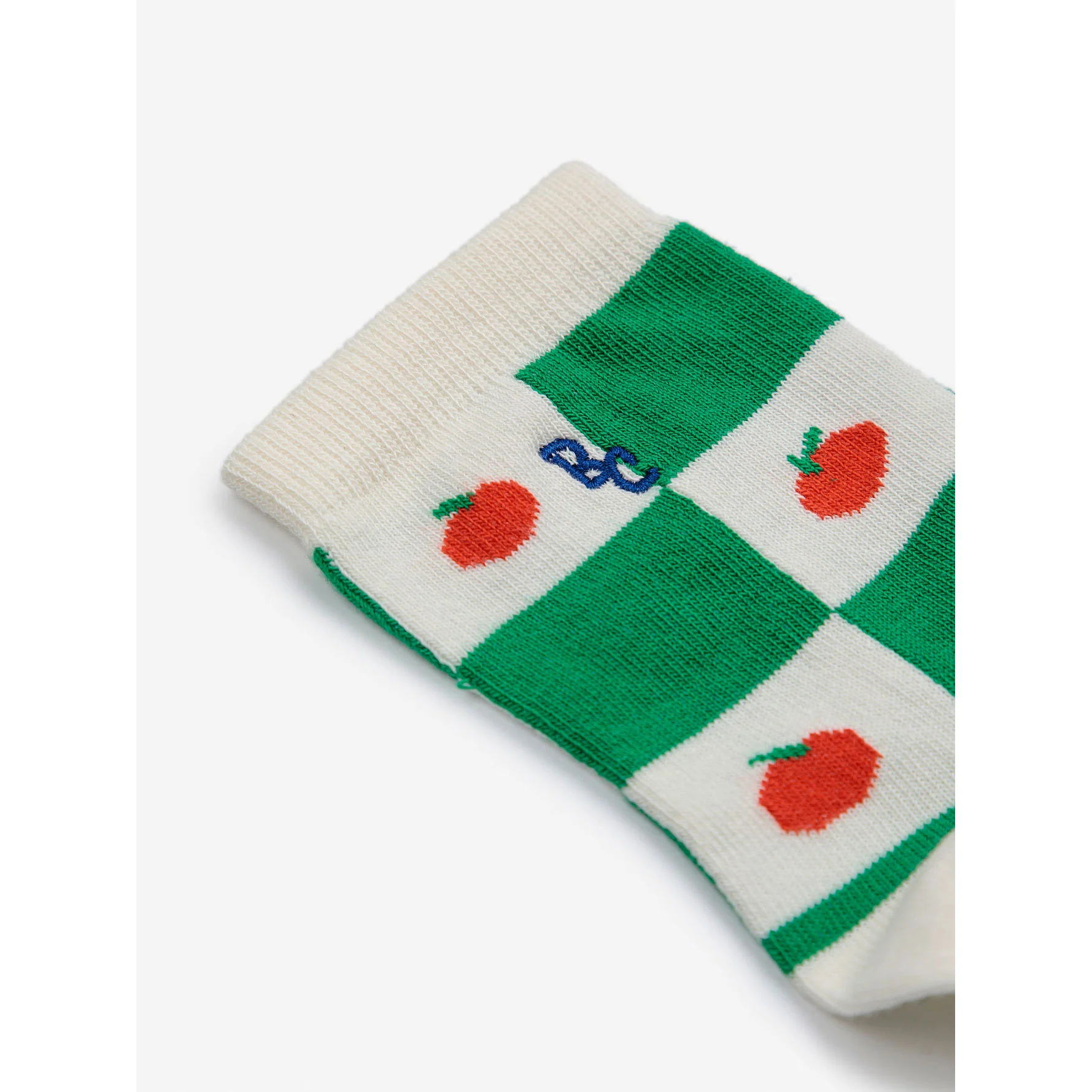 Bobo Choses Offwhite Tomato All Over Short Socks - Image 3