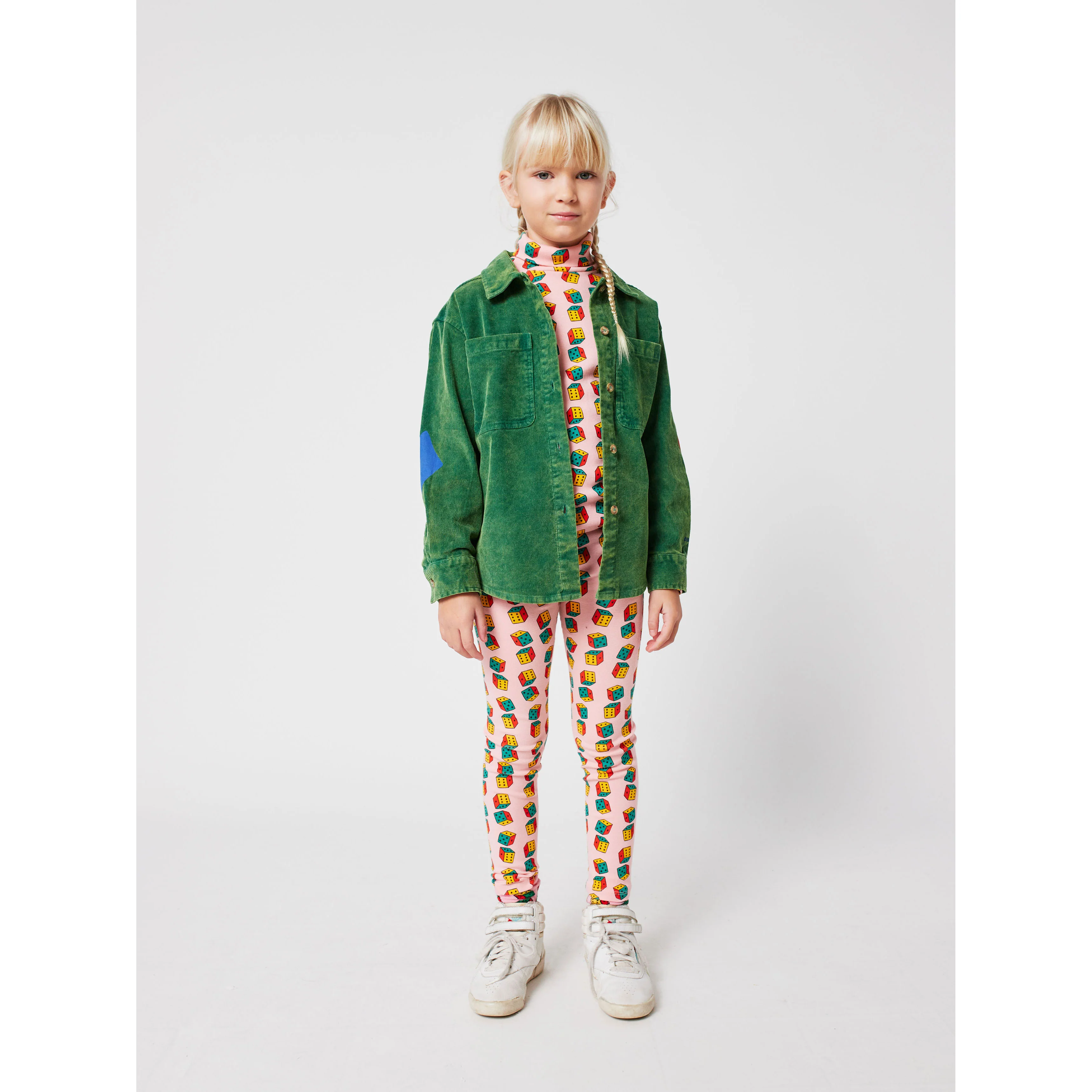Bobo Choses Pink Dices All Over Turtle Neck T-Shirt - Image 4
