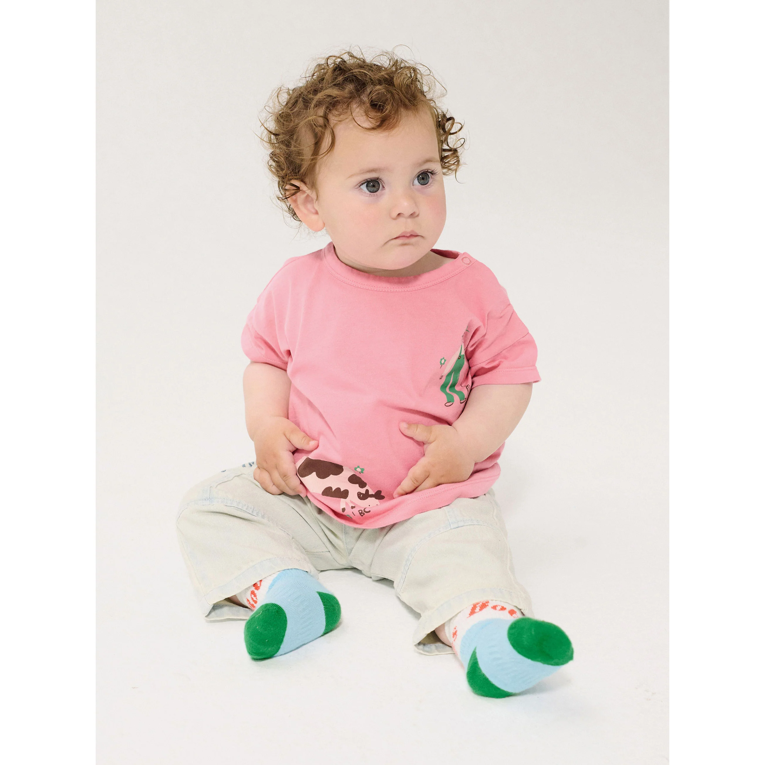Bobo Choses Pink Farm Adventure Baby T-Shirt - Image 2