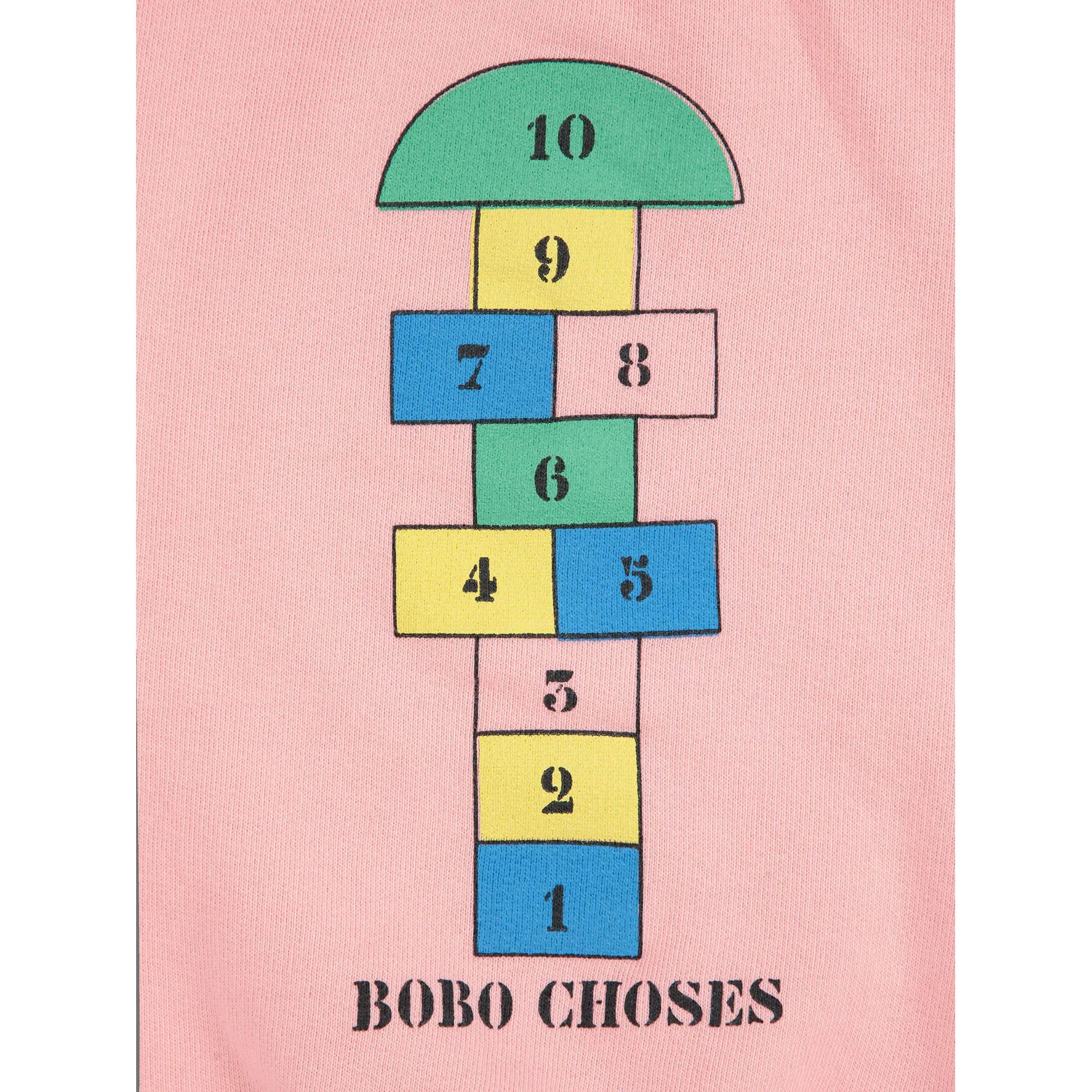 Bobo Choses Pink Hopscotch Baby Sweatshirt - Image 5