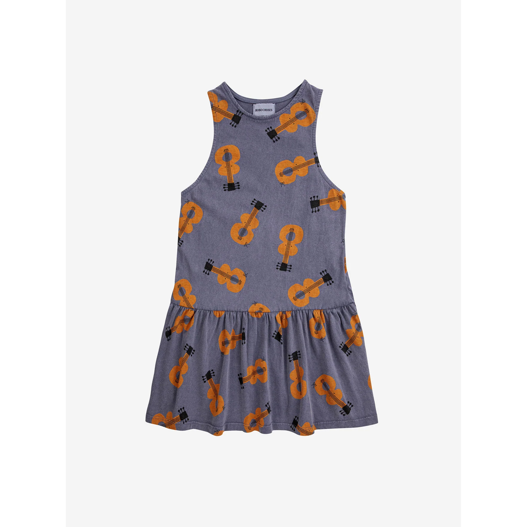 Bobo Choses Prussian Blue Acoustic Guitar All Over Dress