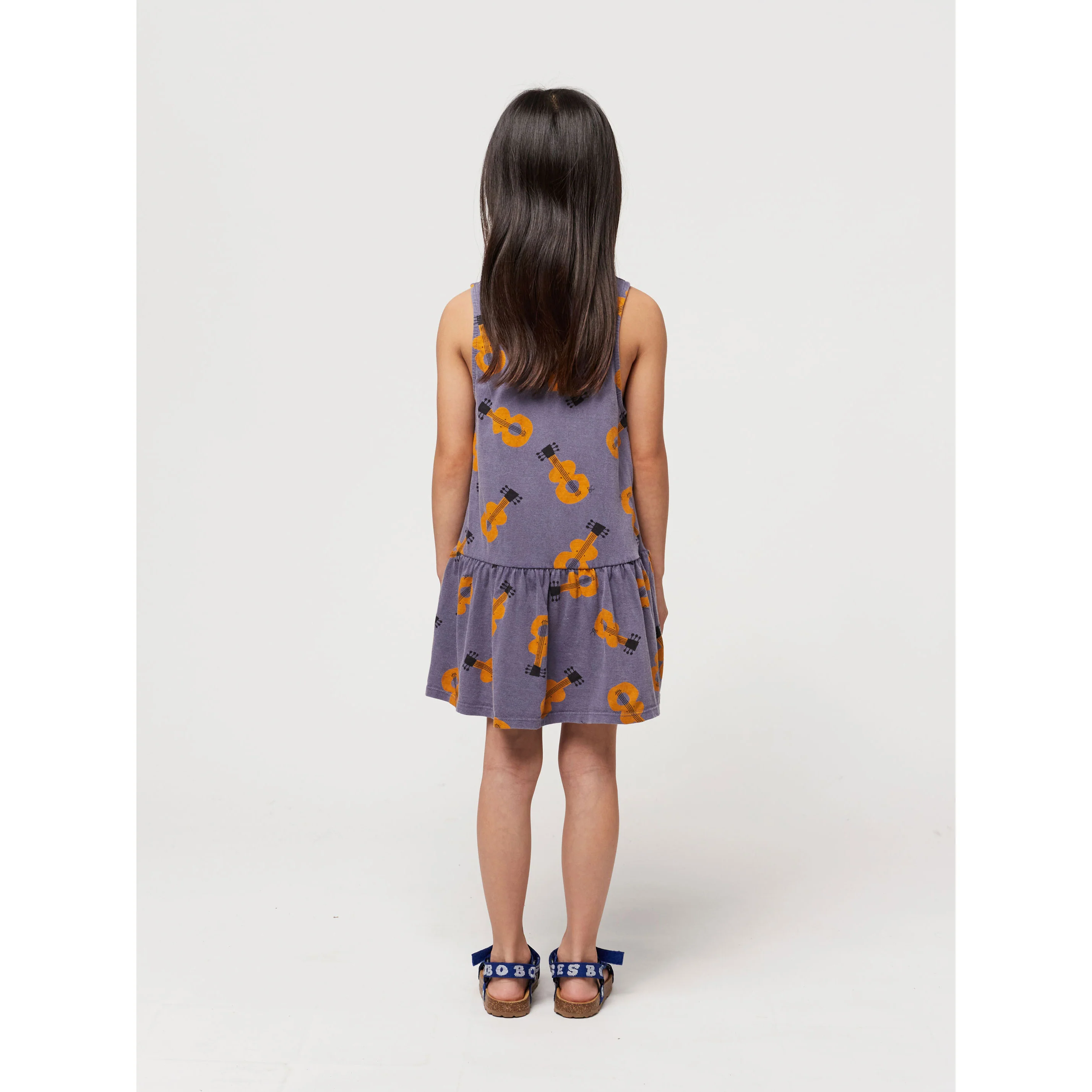 Bobo Choses Prussian Blue Acoustic Guitar All Over Dress - Image 4