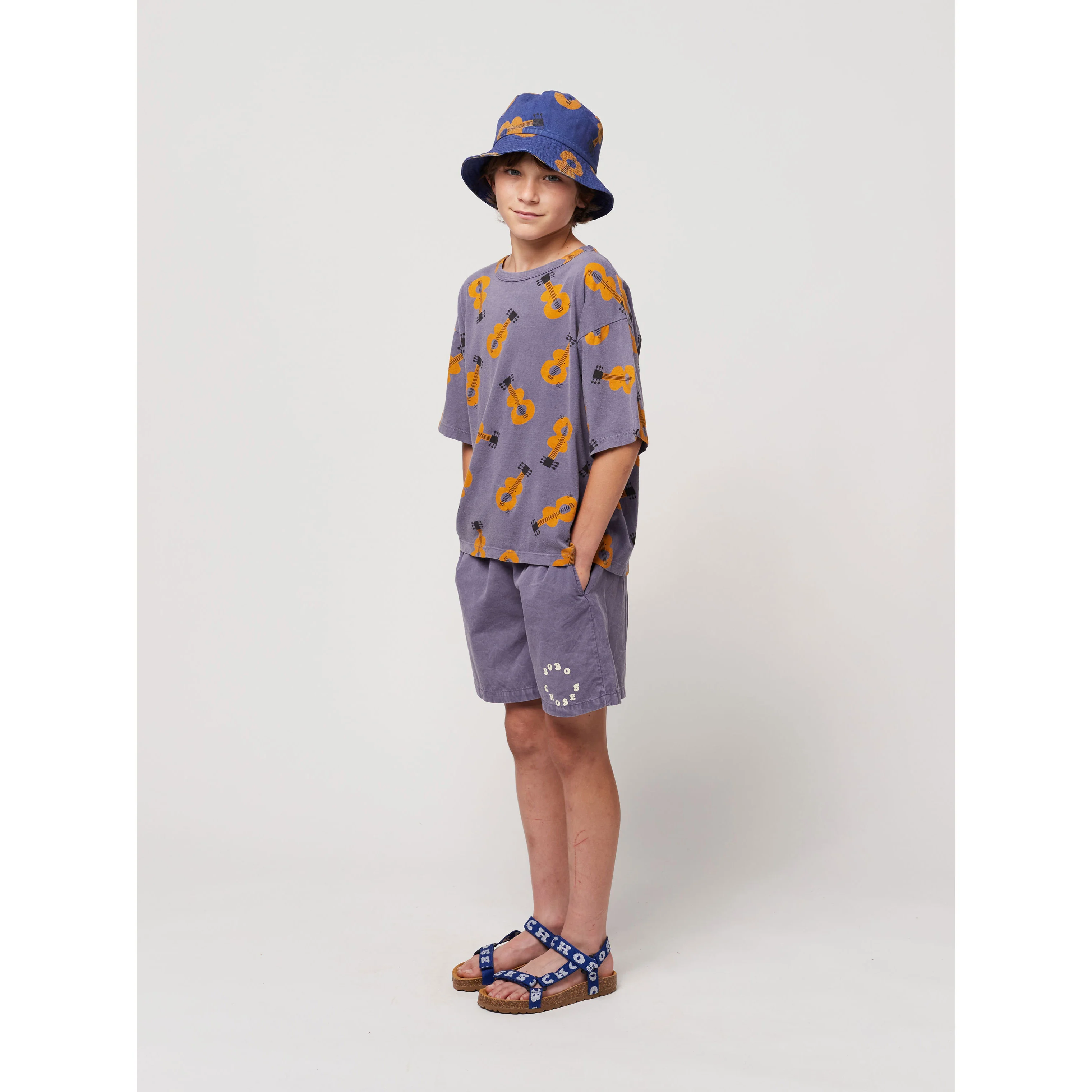 Bobo Choses Prussian Blue Acoustic Guitar All Over T-Shirt - Image 3