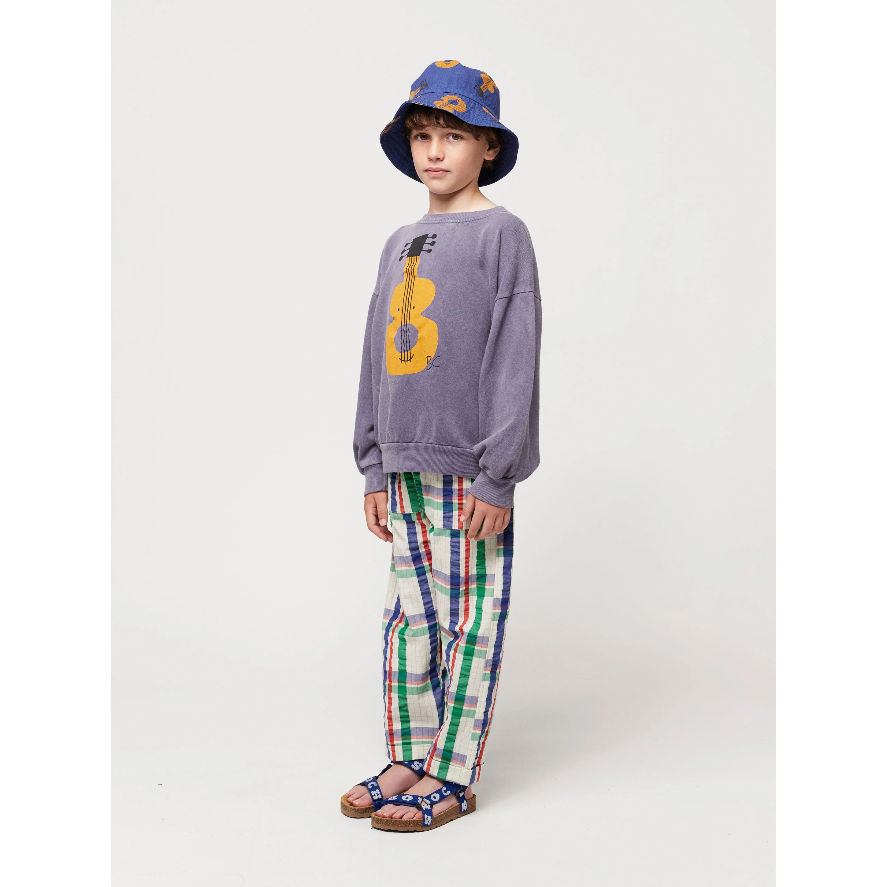 Bobo Choses Prussian Blue Acoustic Guitar Sweatshirt - Image 4
