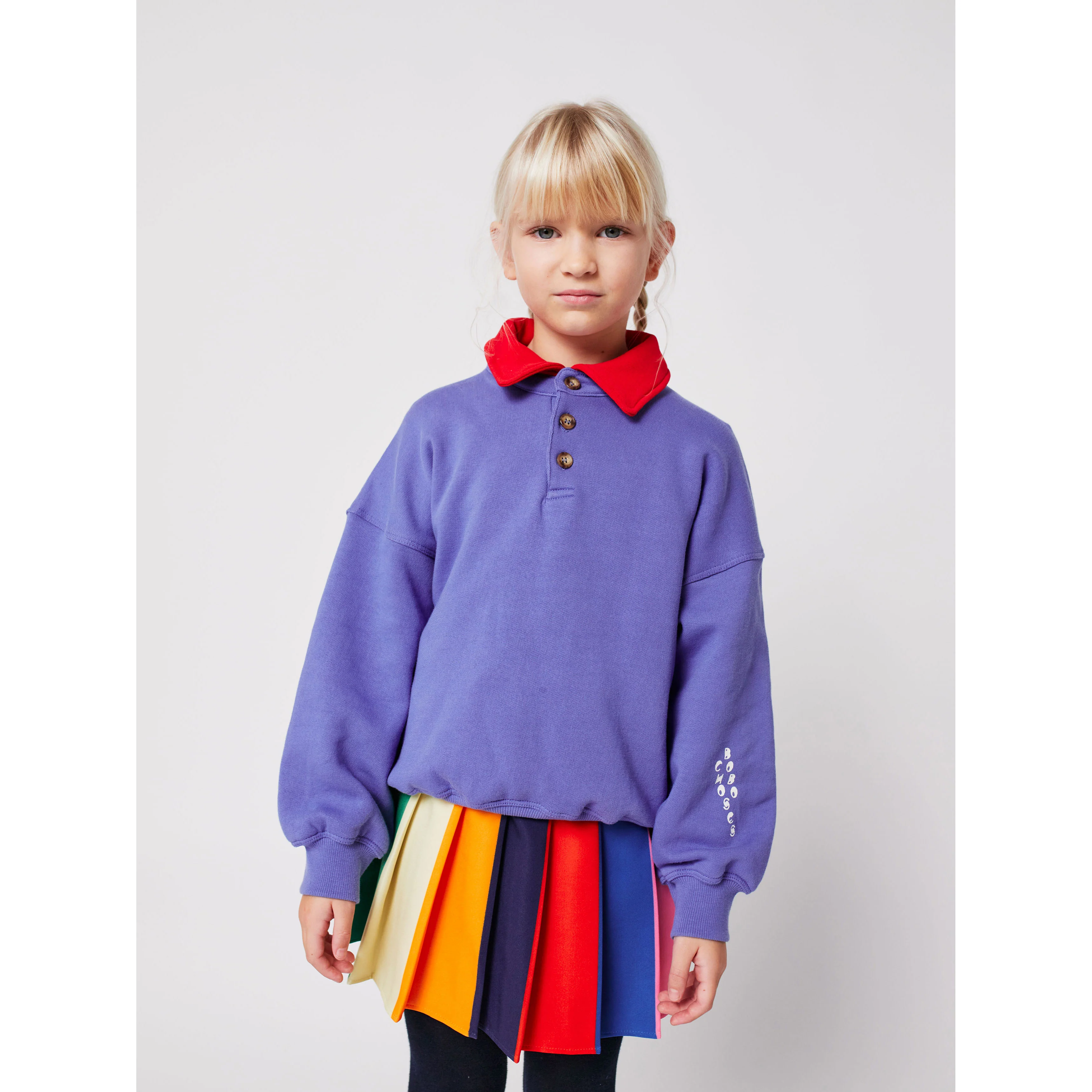 Bobo Choses Purple Bobo Choses Polo Sweatshirt - Image 2