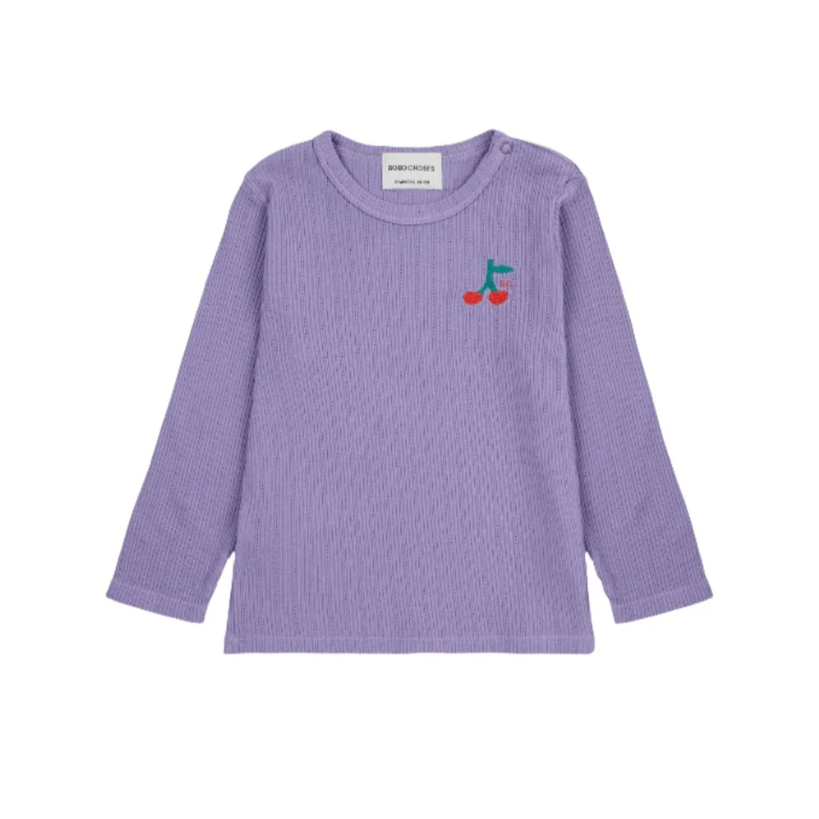 Bobo Choses Purple Cherry Long Sleeve Baby T-Shirt