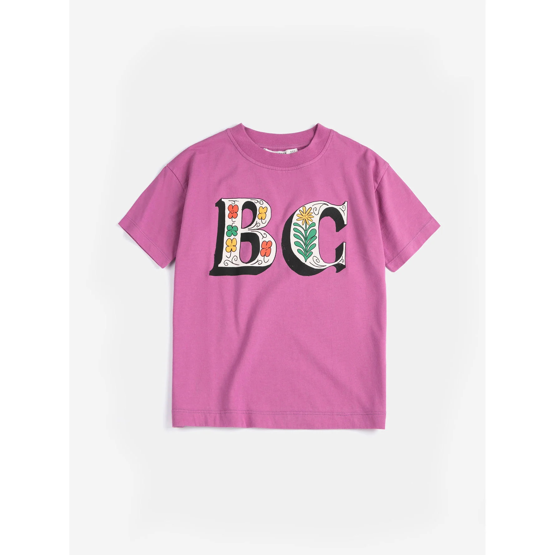 Bobo Choses Purple Spring Letters T-Shirt