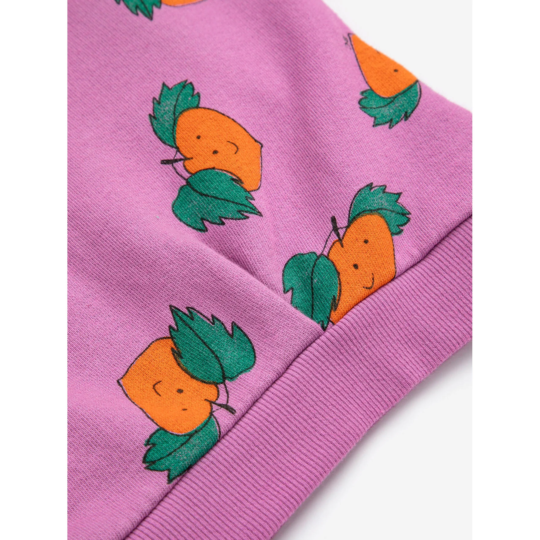 Bobo Choses Purple Tangerine All Over Cropped Sweatshirt - Image 5