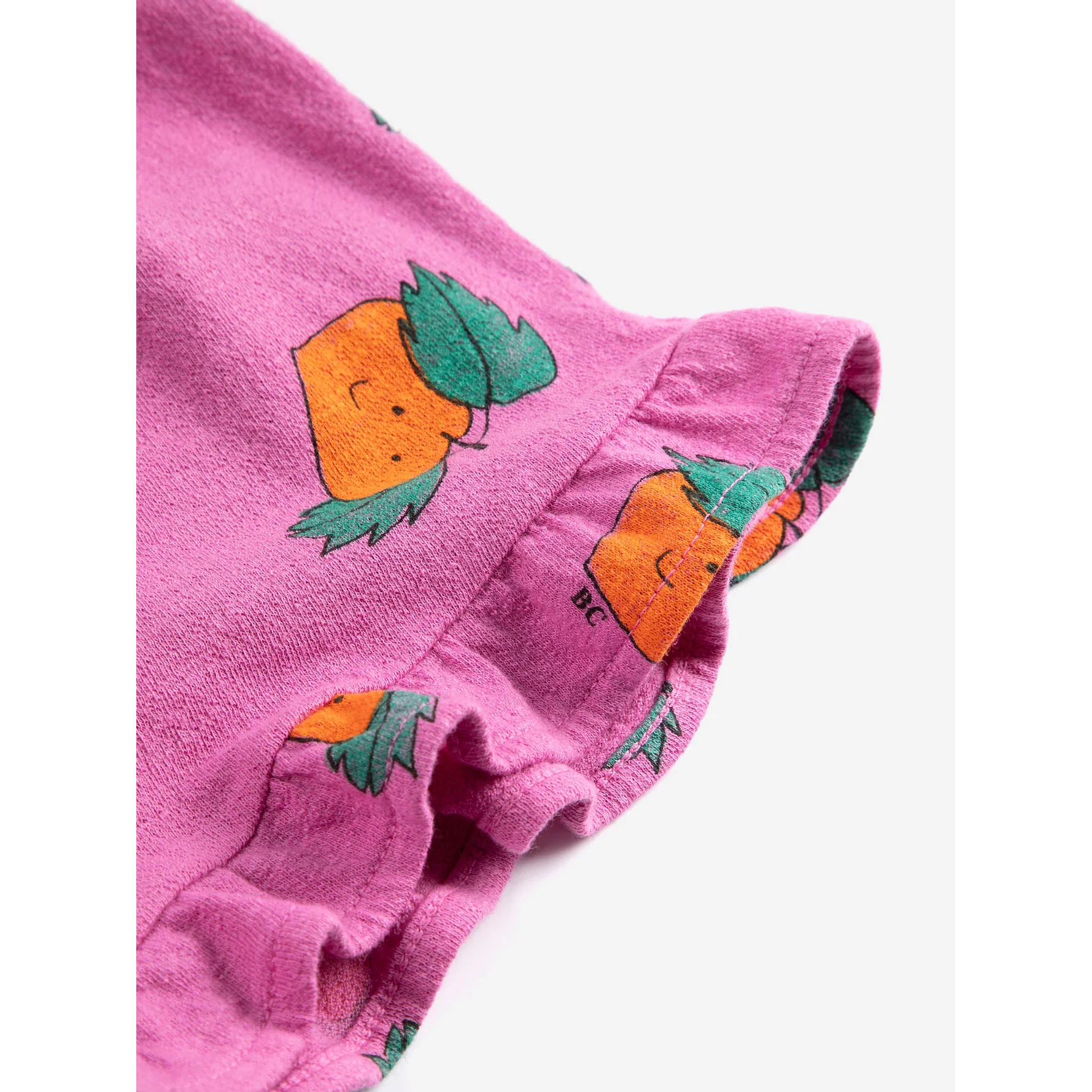 Bobo Choses Purple Tangerine All Over Ruffled Shorts - Image 3