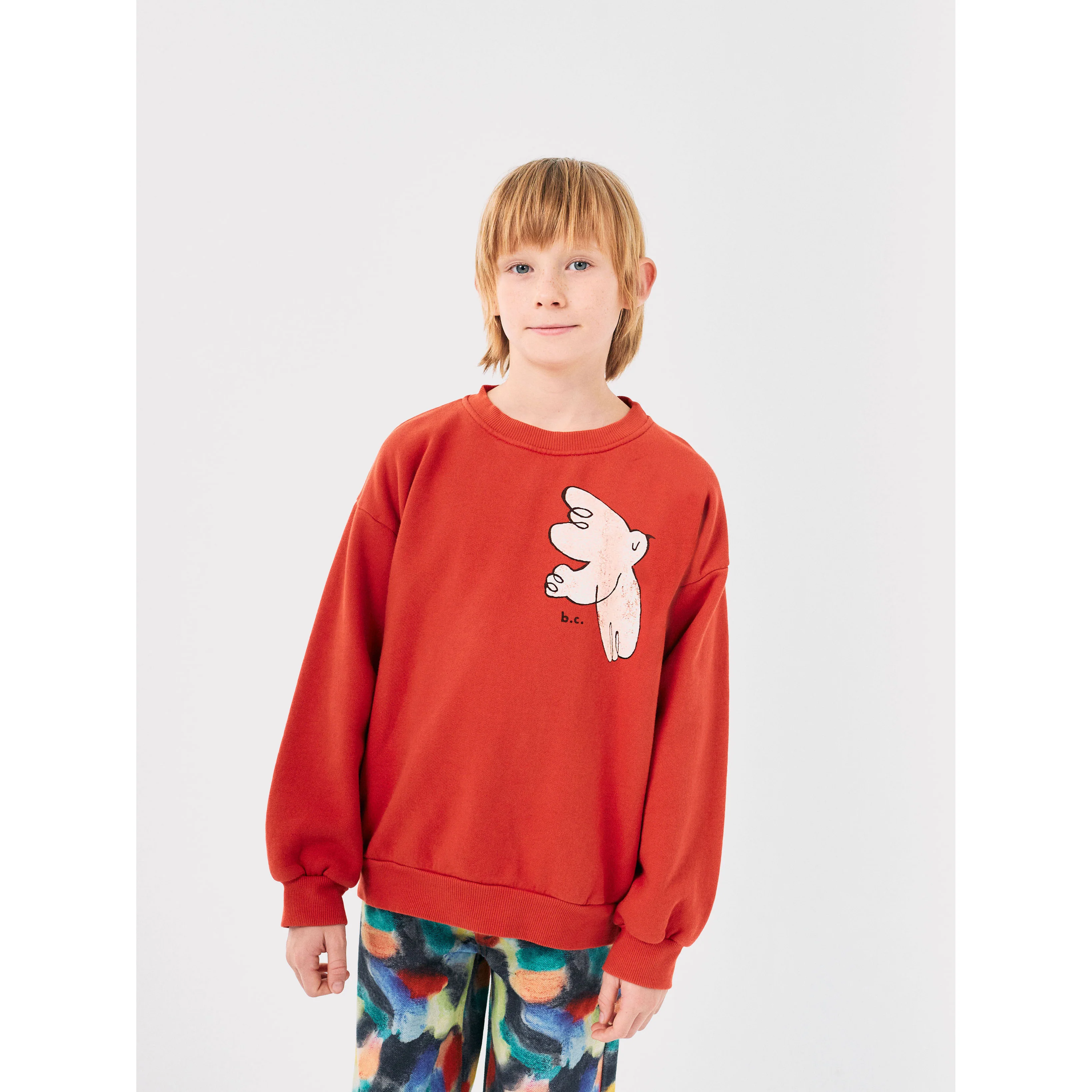 Bobo Choses Red Freedom Bird Sweatshirt - Image 2