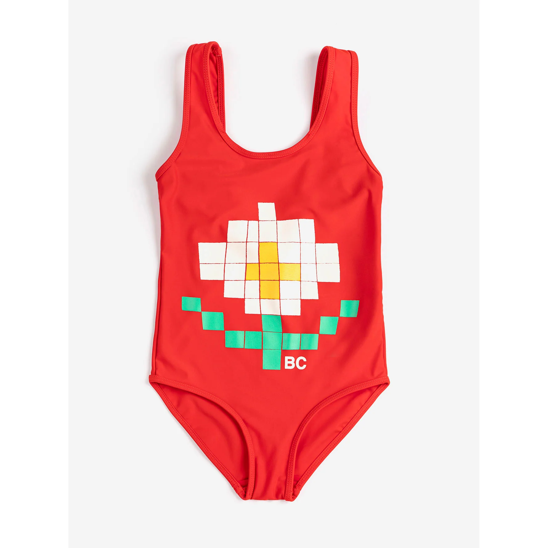 Bobo Choses Red Pixel Daisy Swimsuit