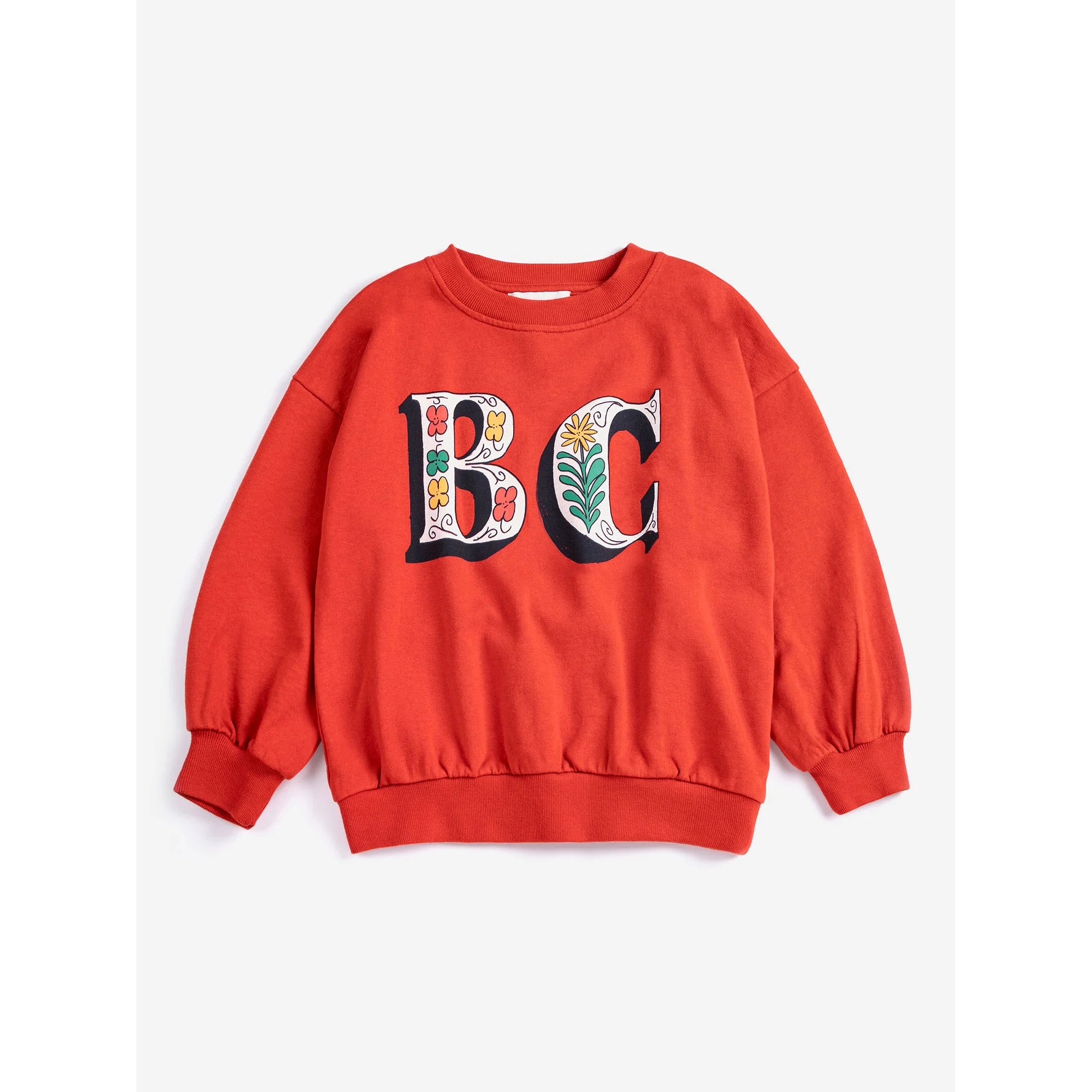 Bobo Choses Red Spring Letters Sweatshirt