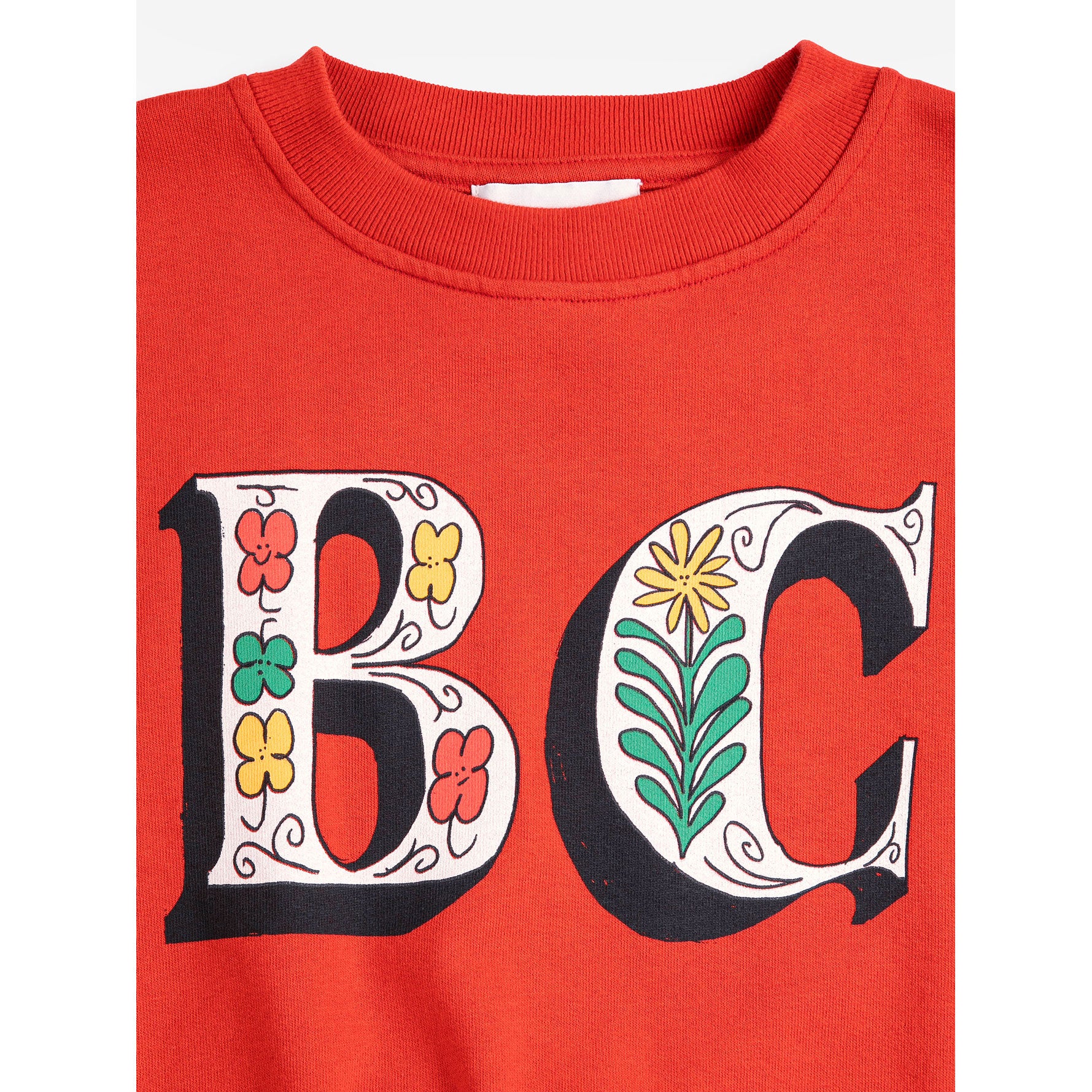 Bobo Choses Red Spring Letters Sweatshirt - Image 2