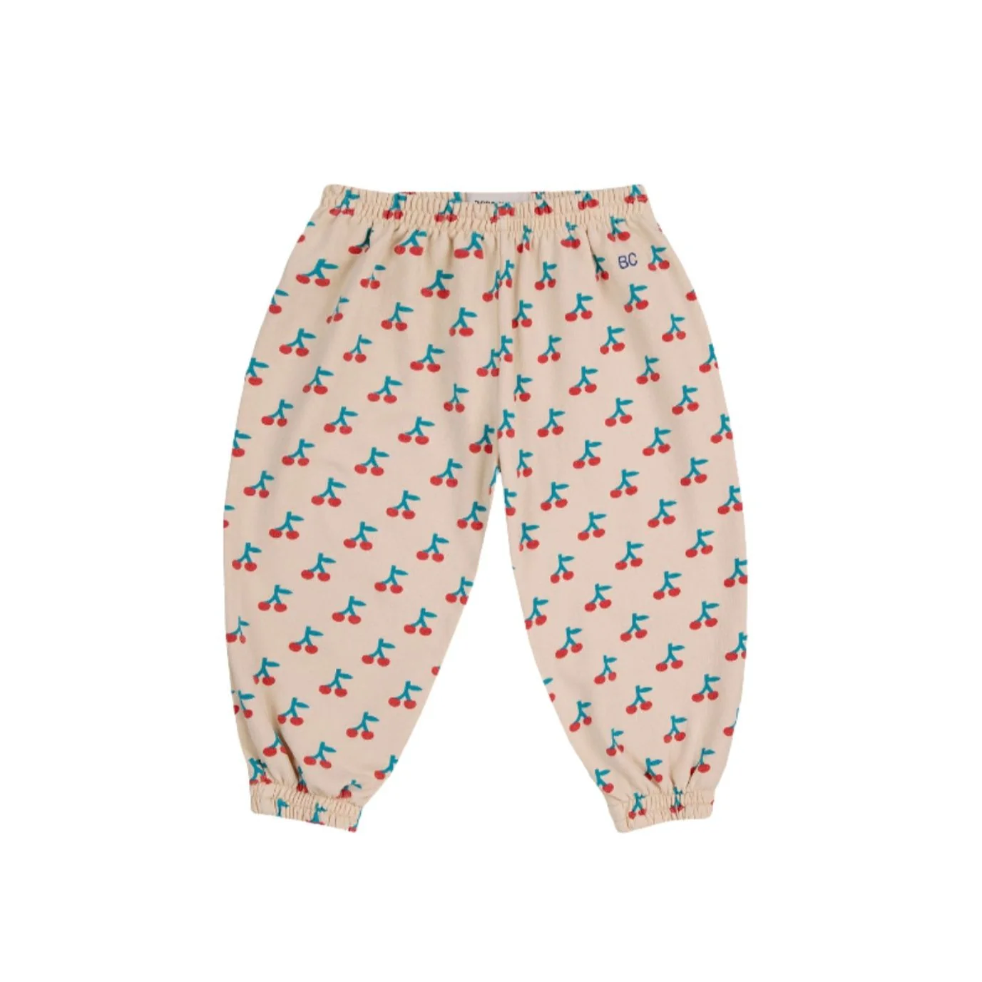 Bobo Choses White Cherry Allover Jogging Baby Pants