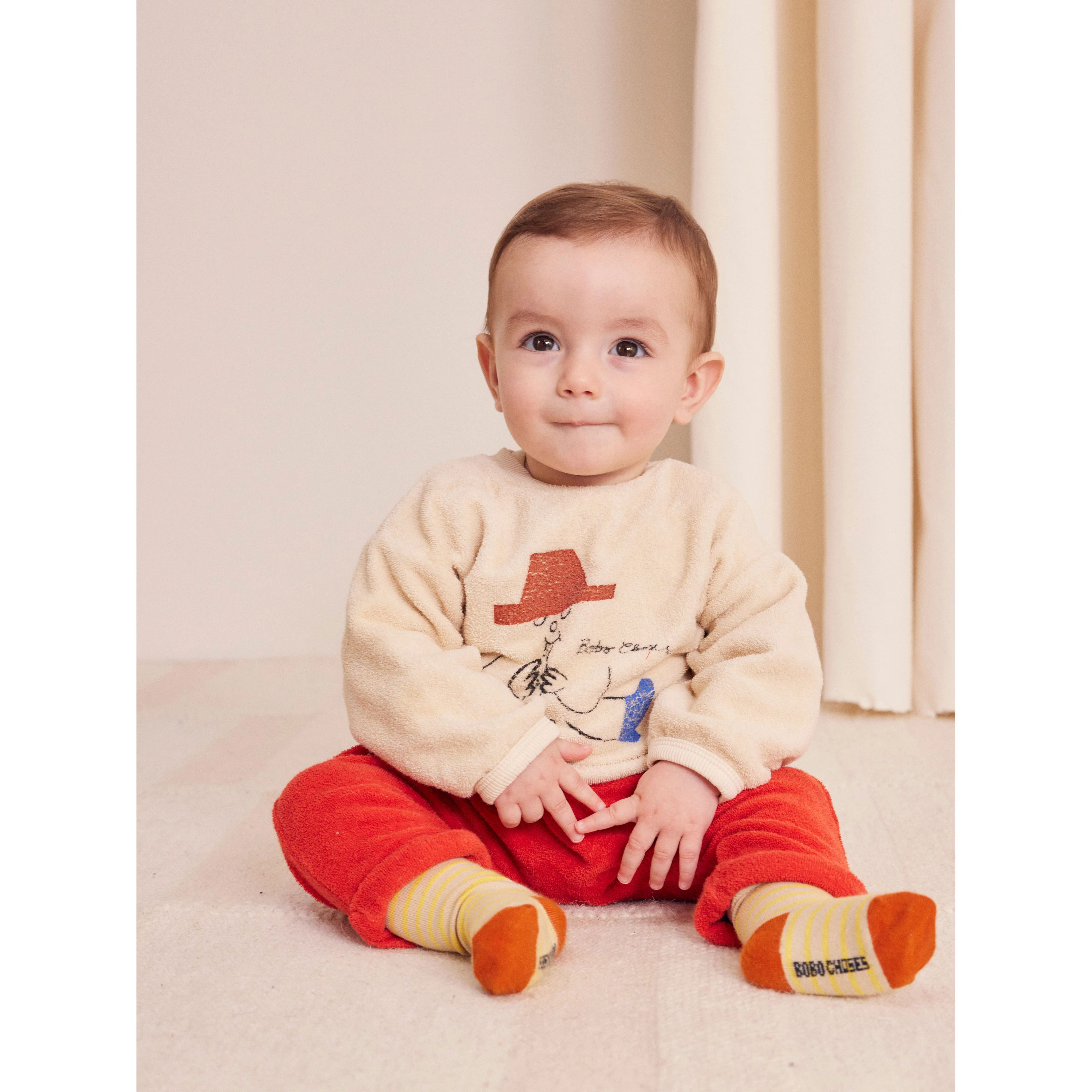 Bobo Choses White Magic Flute Baby Sweatshirt - Image 2