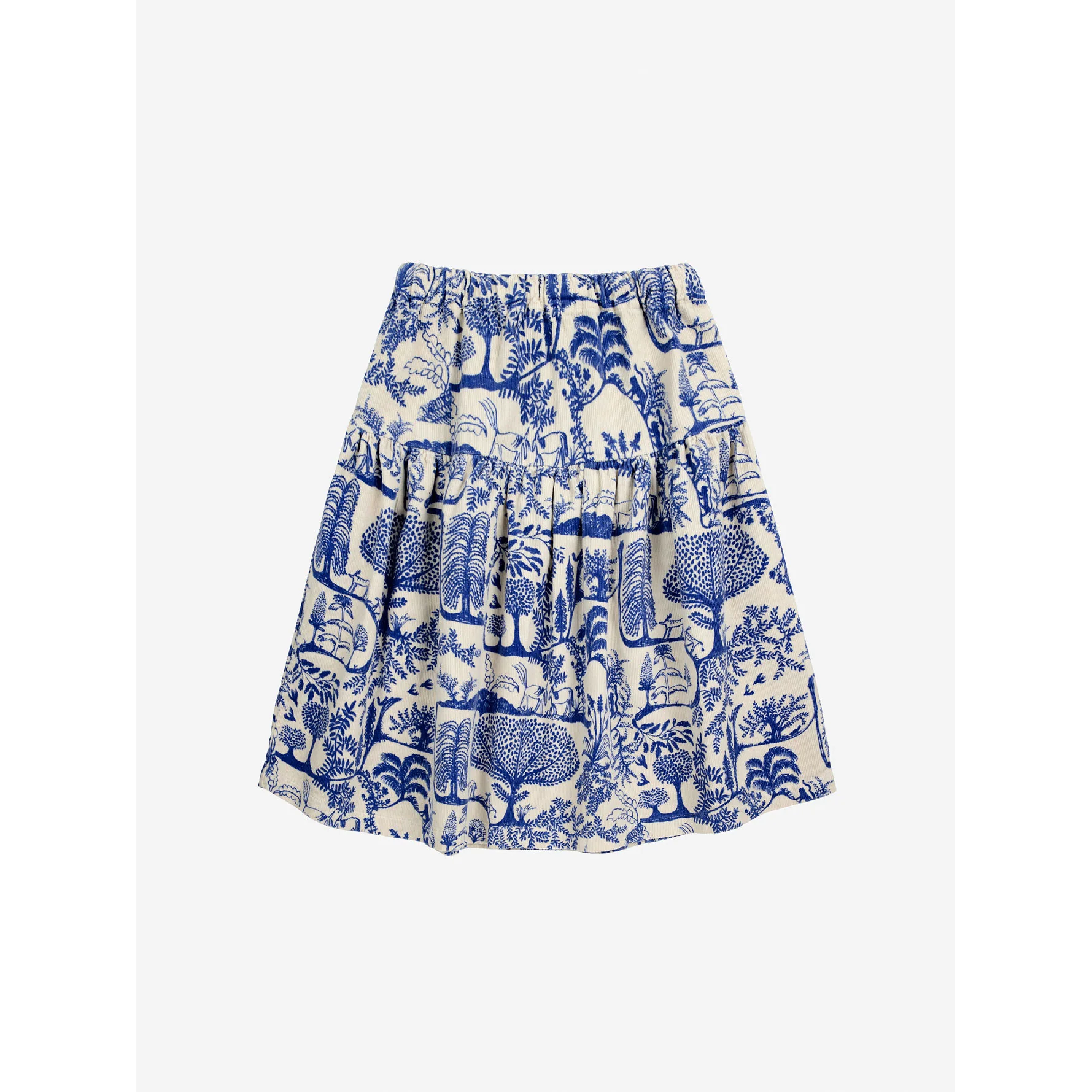 Bobo Choses White Wonderland Allover Micro Corduroy Skirt - Image 3