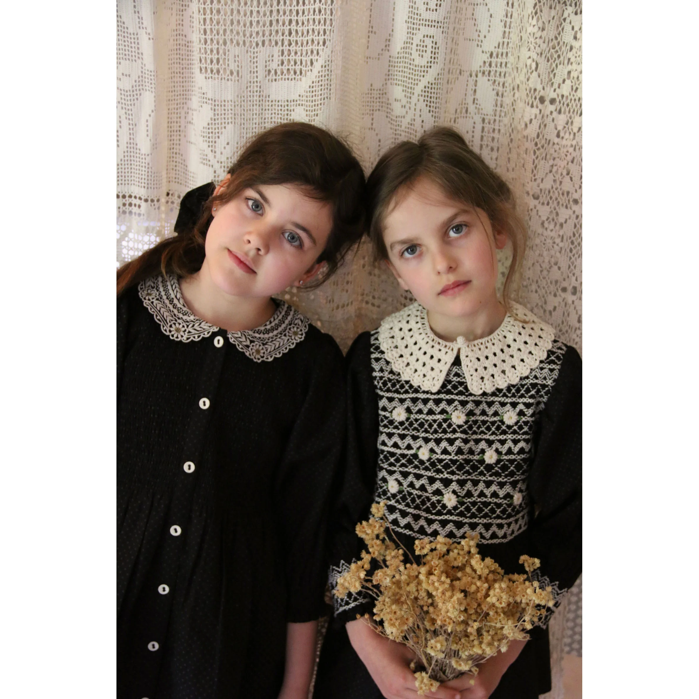 Bonjour Black Dot Print Handsmock Blouse - Image 3