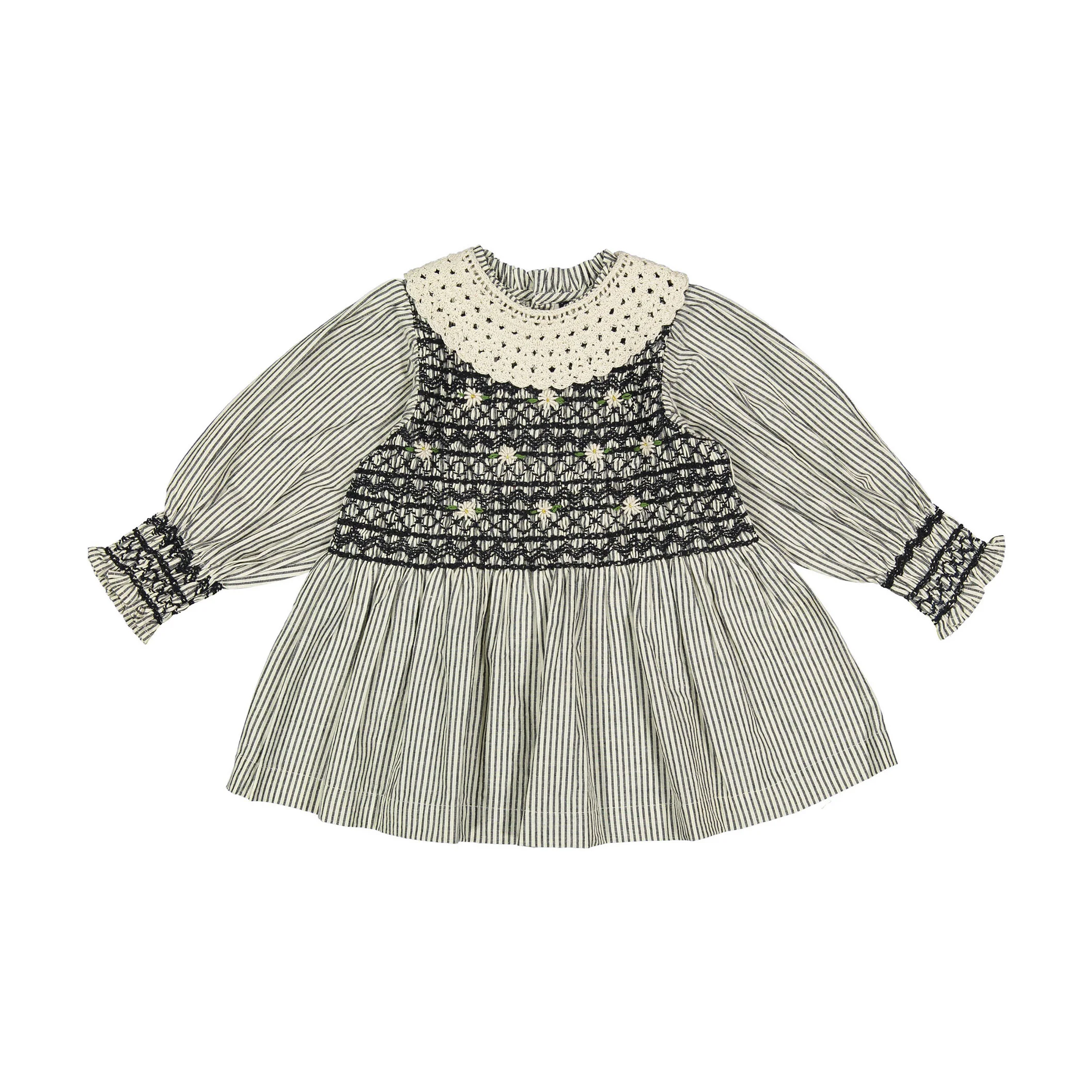 Bonjour Black Stripe Handsmock Blouse