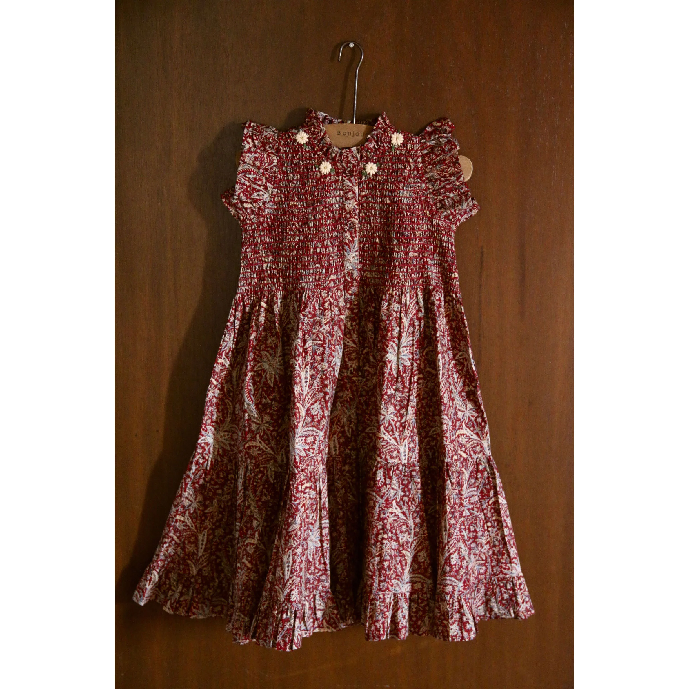 Bonjour Cashmere Print Long Dress