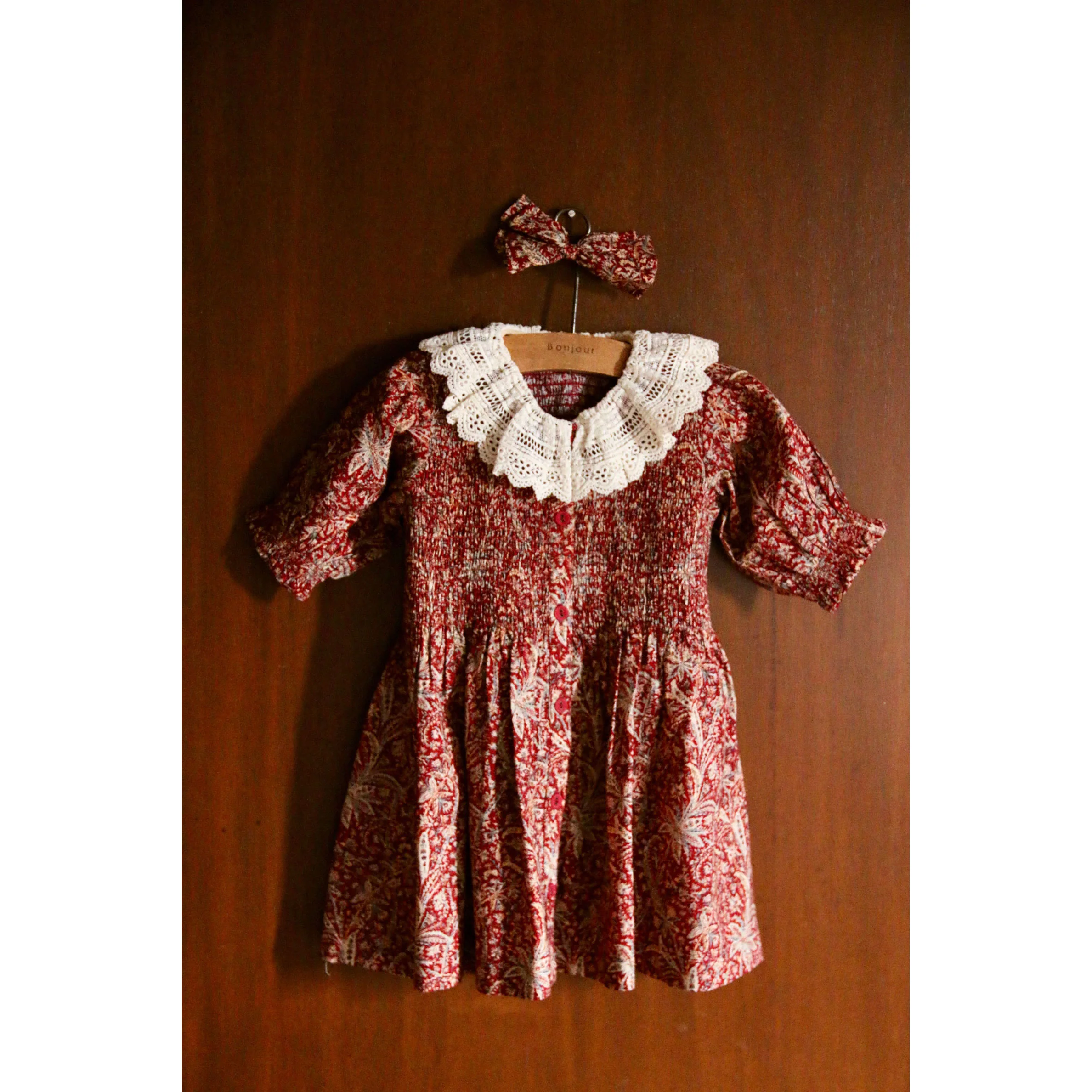 Bonjour Cashmere Print Tunique With Hair Clip