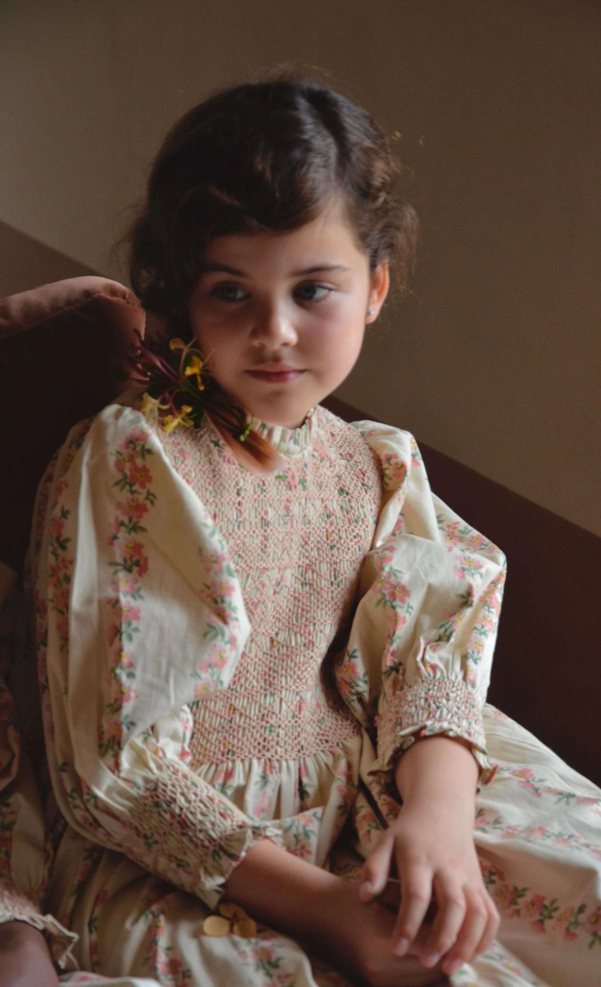 Bonjour Flower Print Handsmock Dress - Image 2