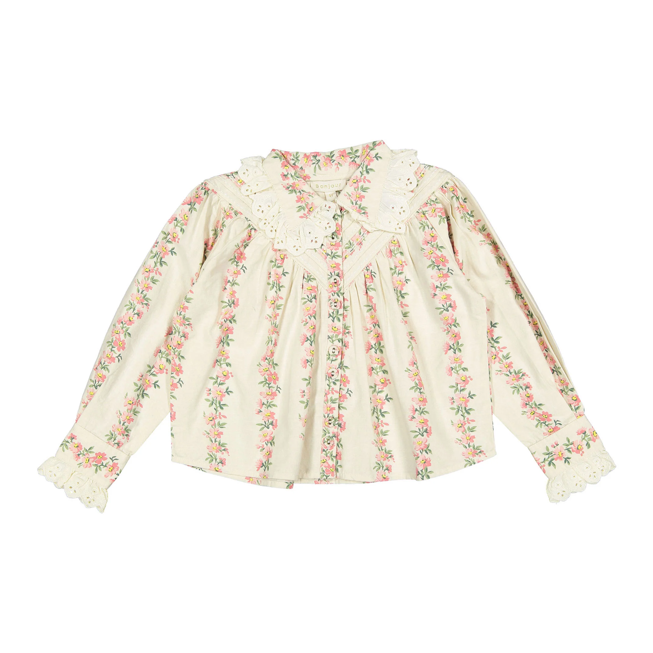 Bonjour Flower Print Iris Blouse