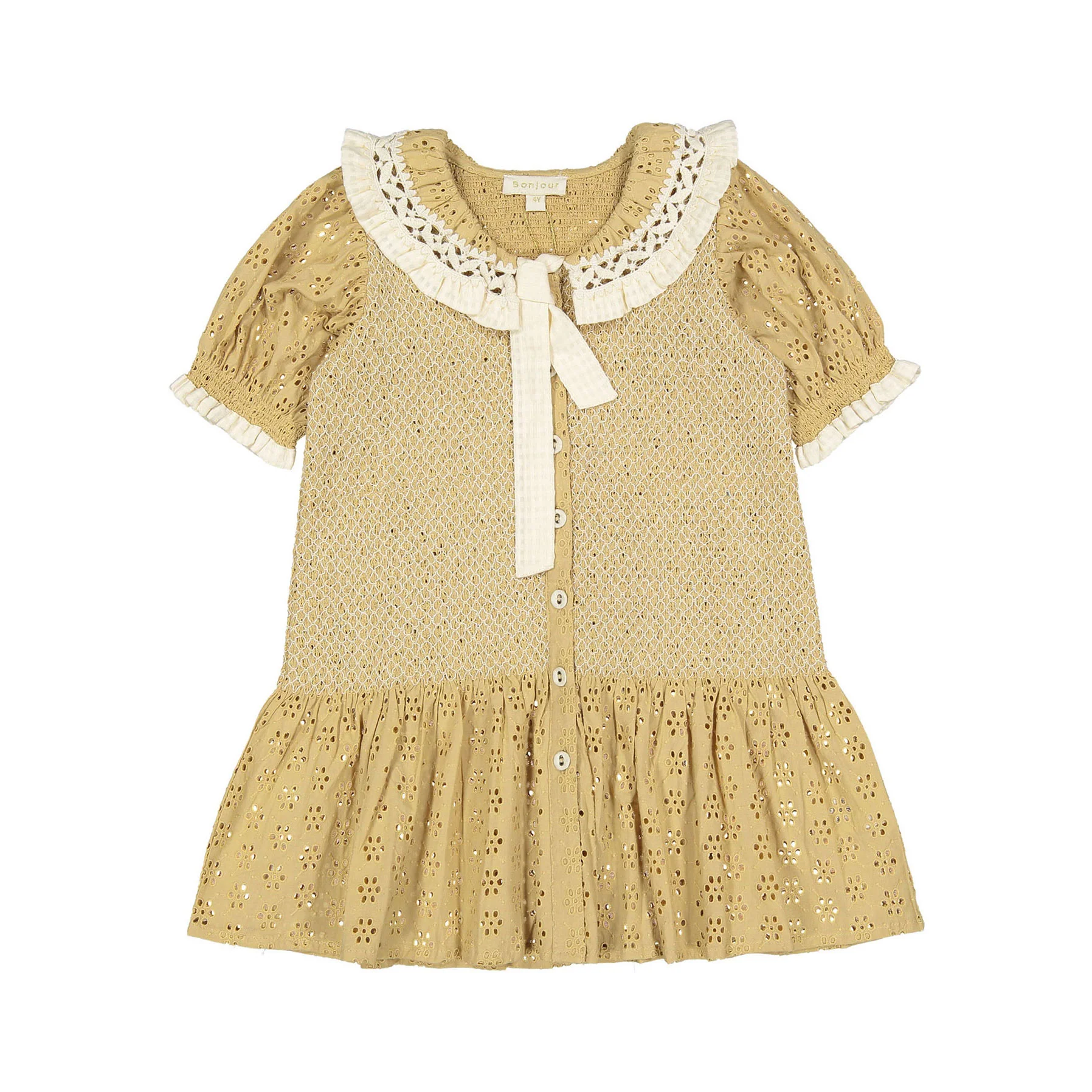 Bonjour Honey Broderie Anglaise Tie Tunique
