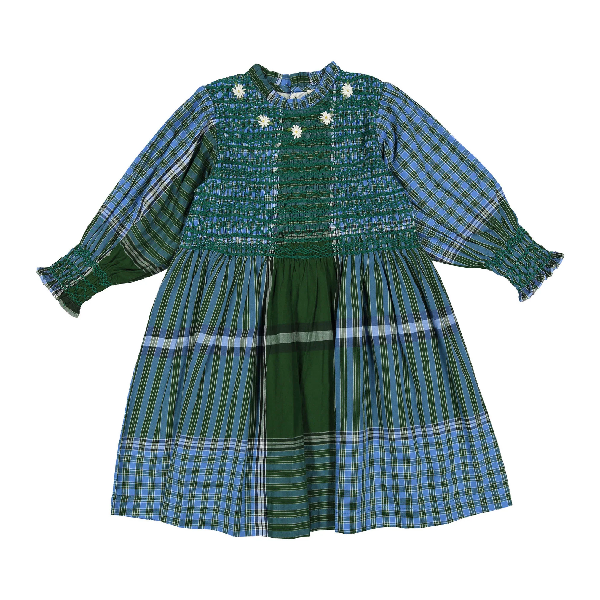 Bonjour Lungi Check Handsmock Dress