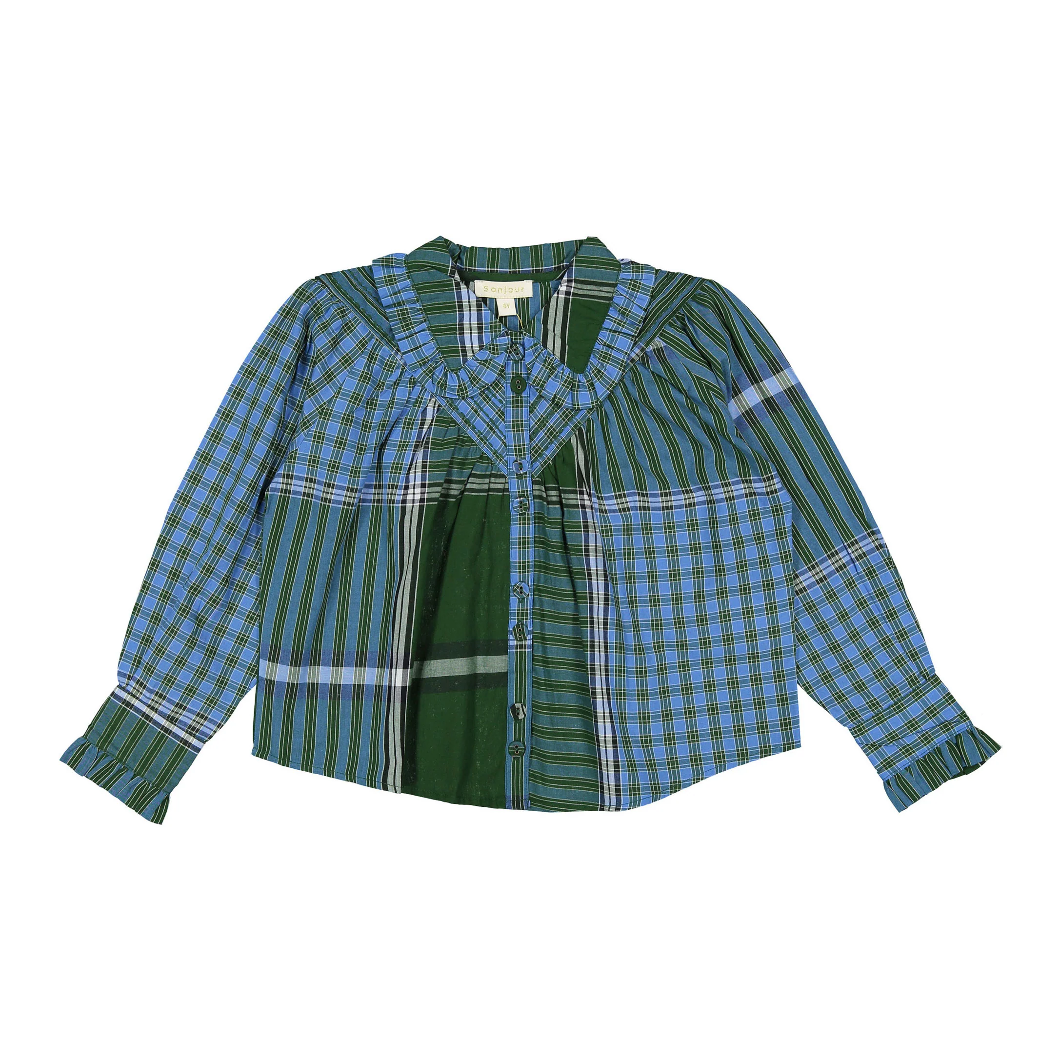 Bonjour Lungi Check Iris Blouse