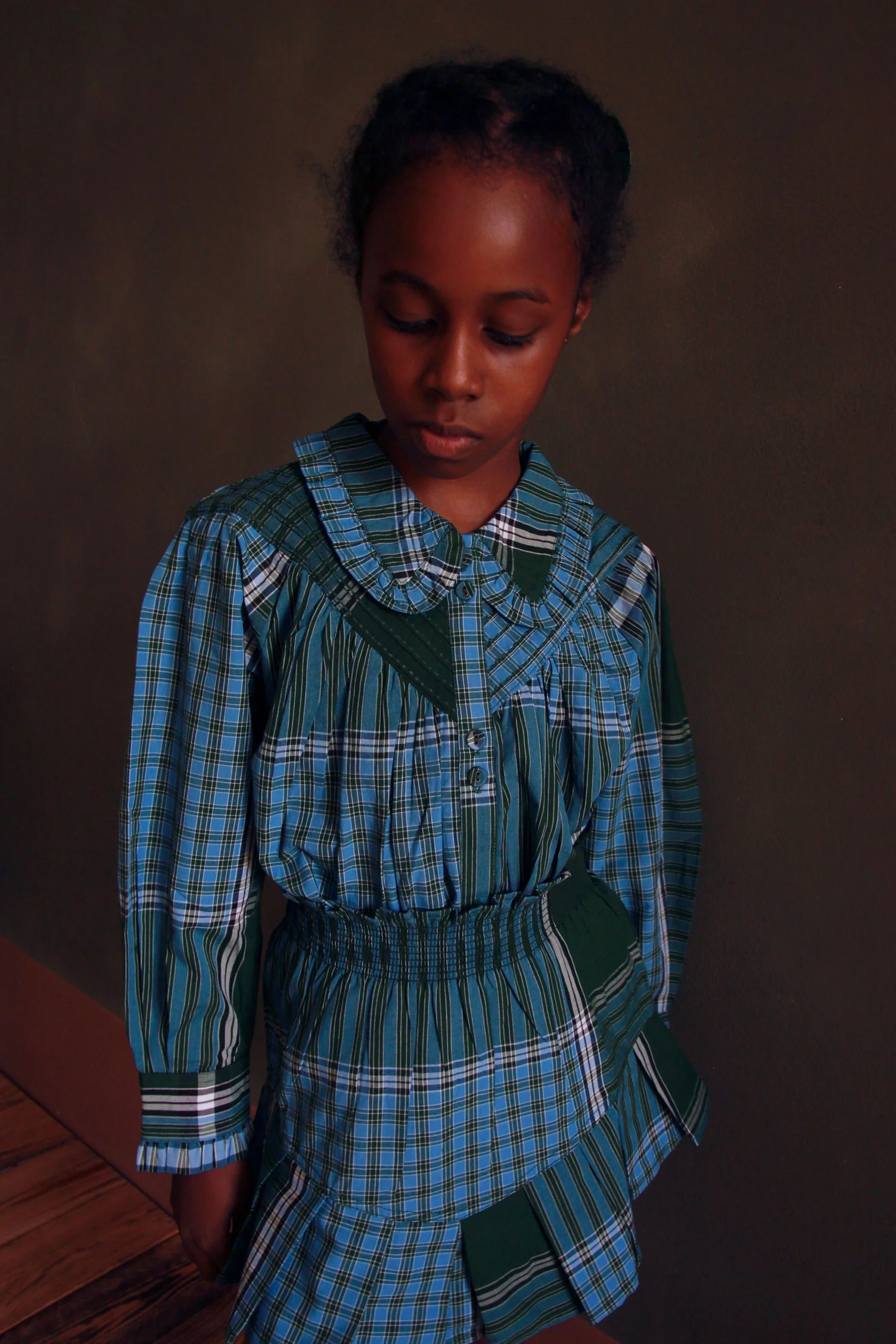 Bonjour Lungi Check Iris Blouse - Image 2