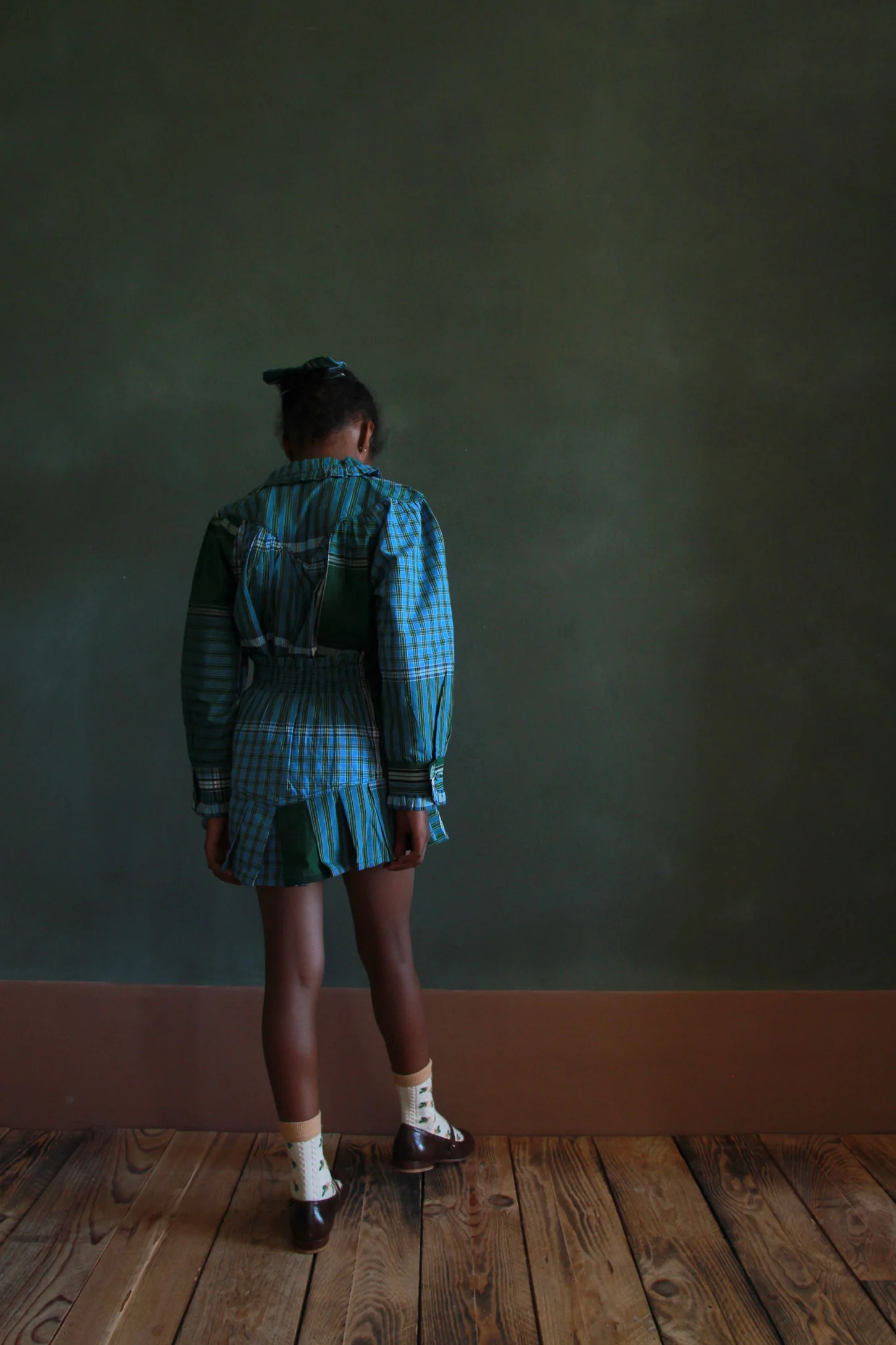 Bonjour Lungi Check Iris Blouse - Image 4
