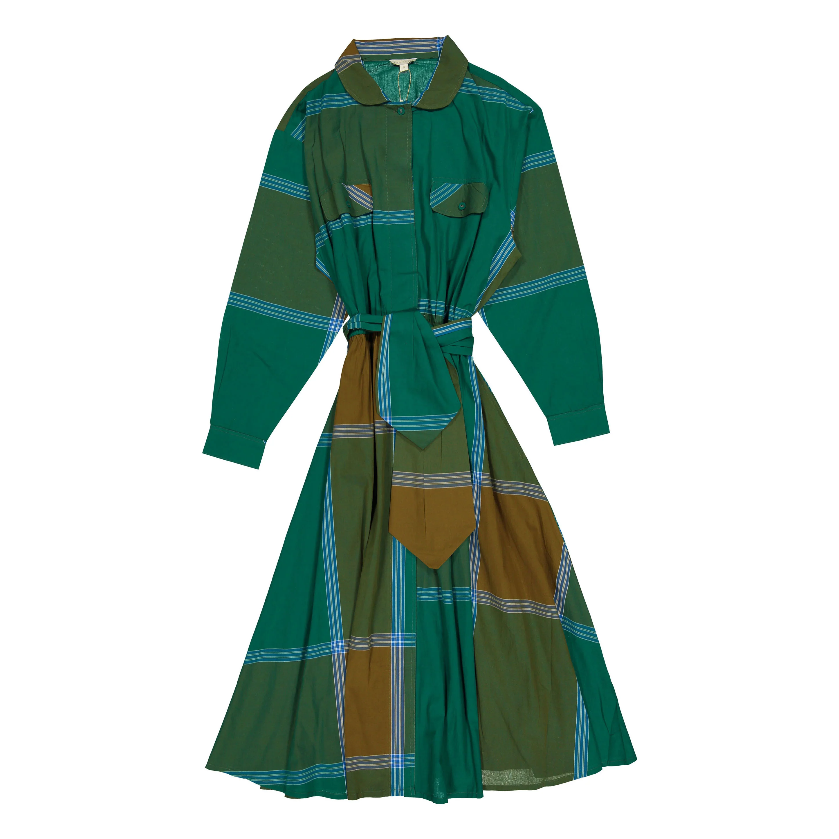 Bonjour Lungi Check Women Shirt Dress