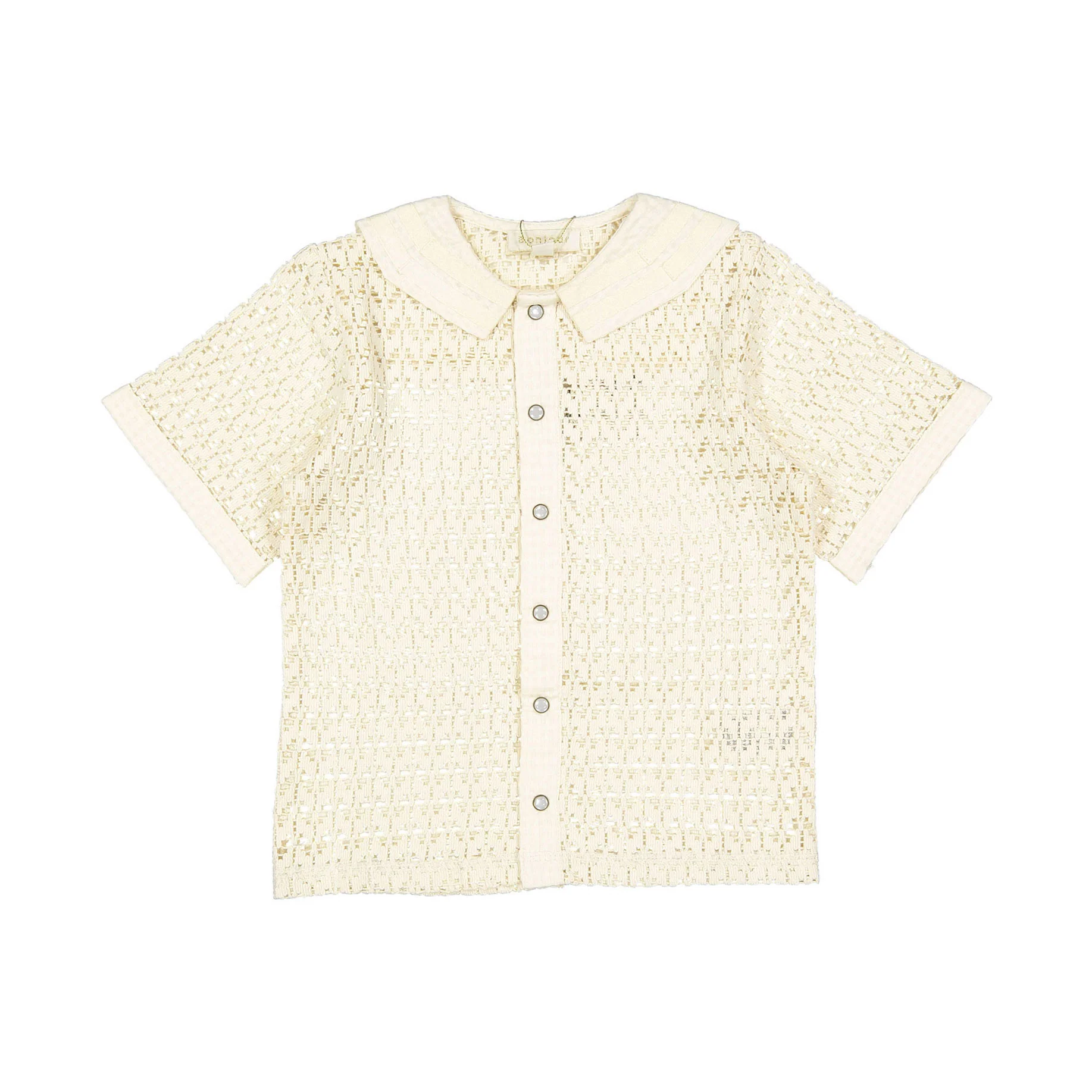 Bonjour Natural Lace Sailor Boy Shirt