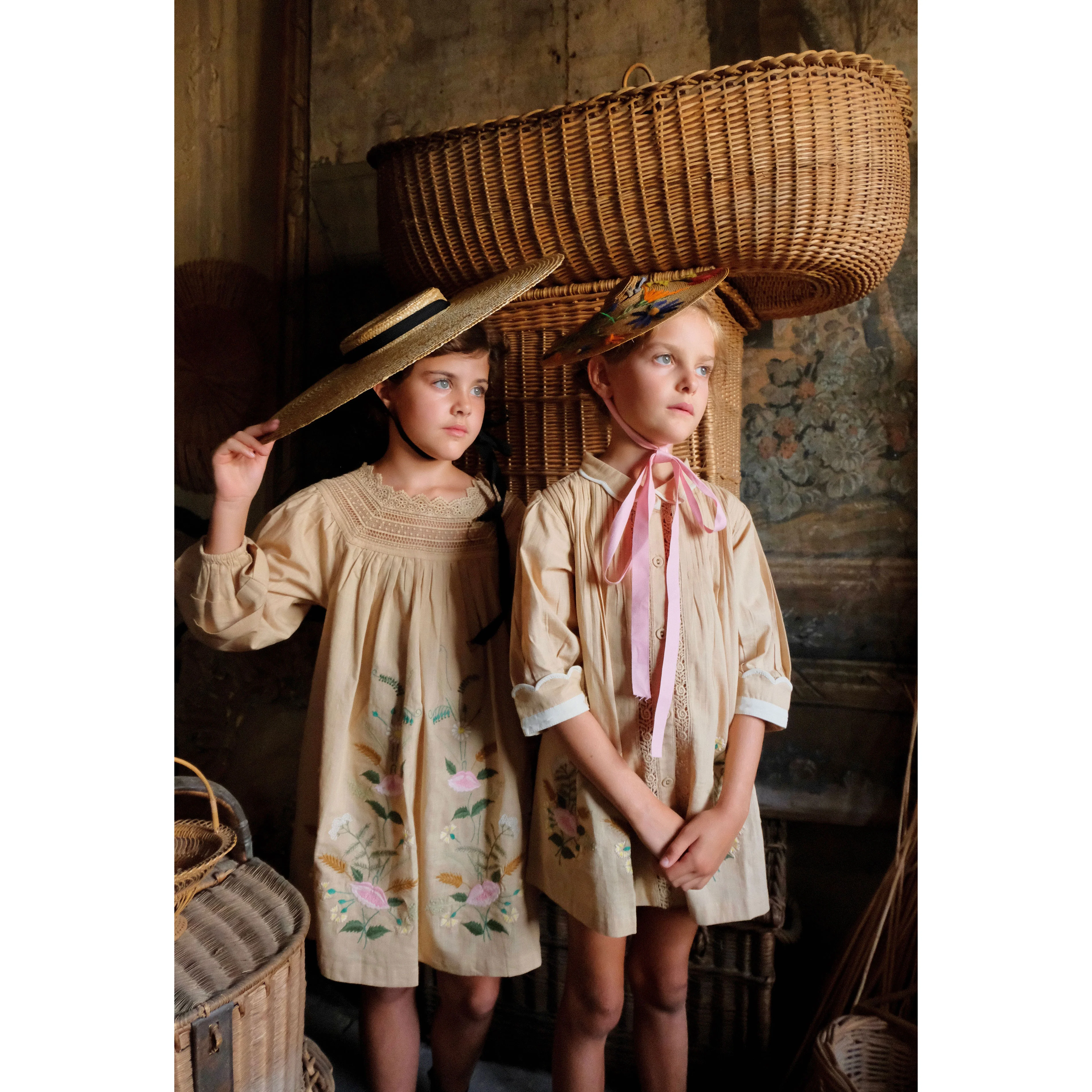 Bonjour Solid Straw Cotton Slub Dress - Image 2