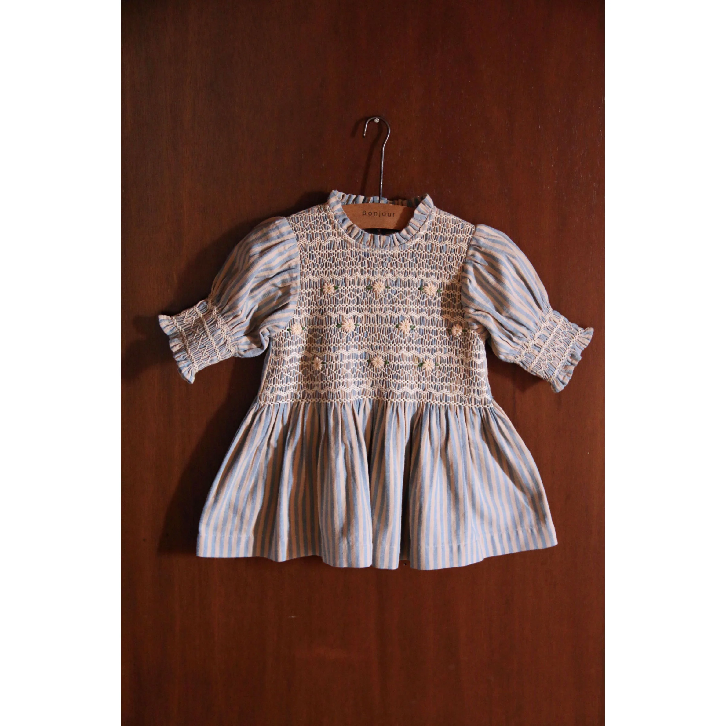 Bonjour Transat Stripe Handsmocks Blouse