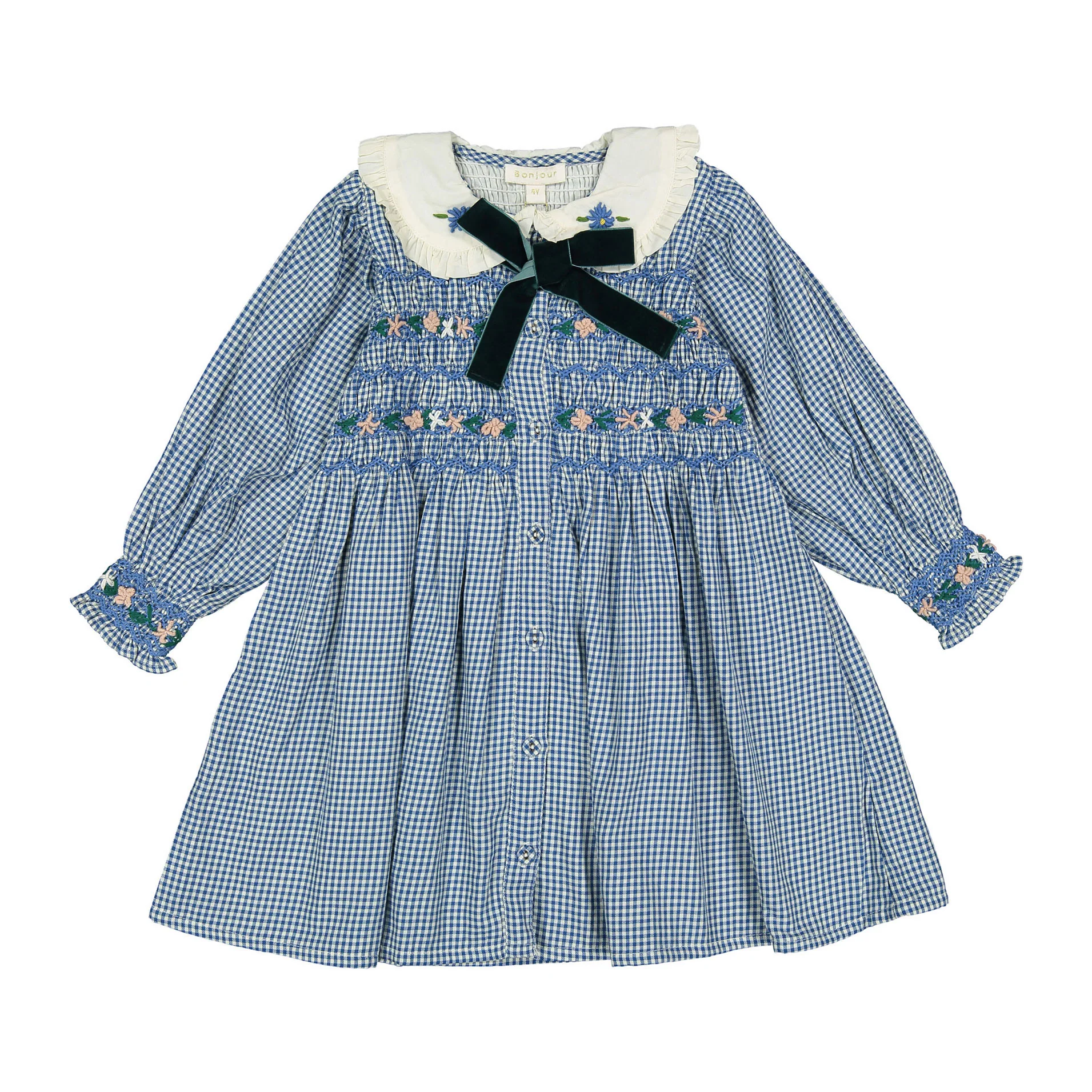 Bonjour Vichy Blue Romantic Long Tunique