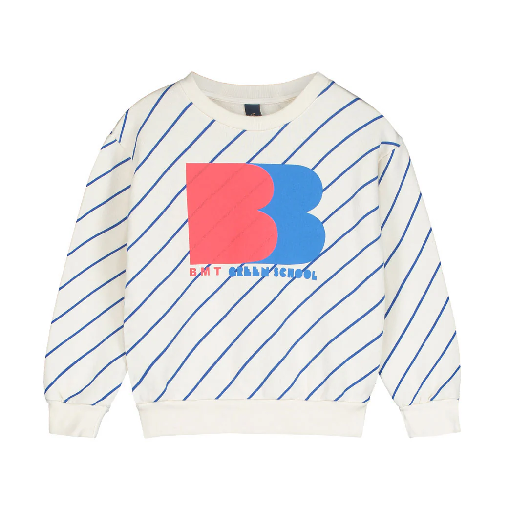 Bonmot Fog Allover Diagonal Sweatshirt