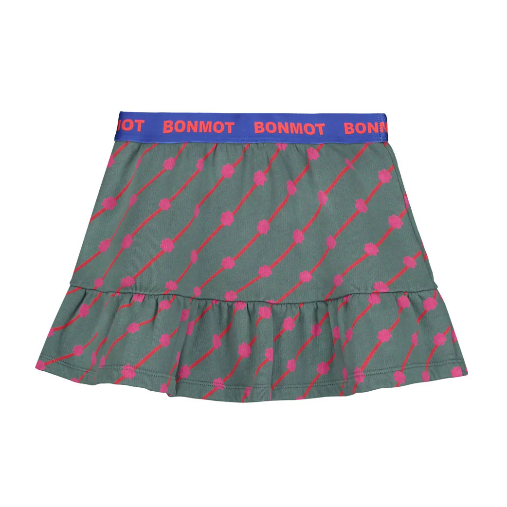 Bonmot Good Night Allover Flowers Mini Skirt