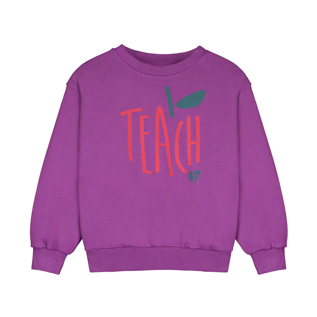 Bonmot Megenta Apple Teach Sweatshirt