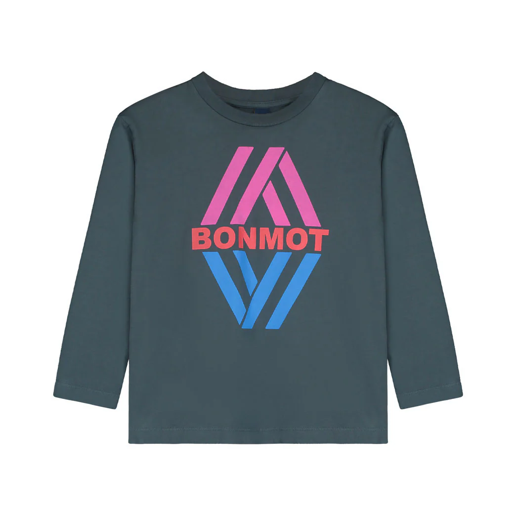 Bonmot Navy Bonmot Rhombus T-shirt