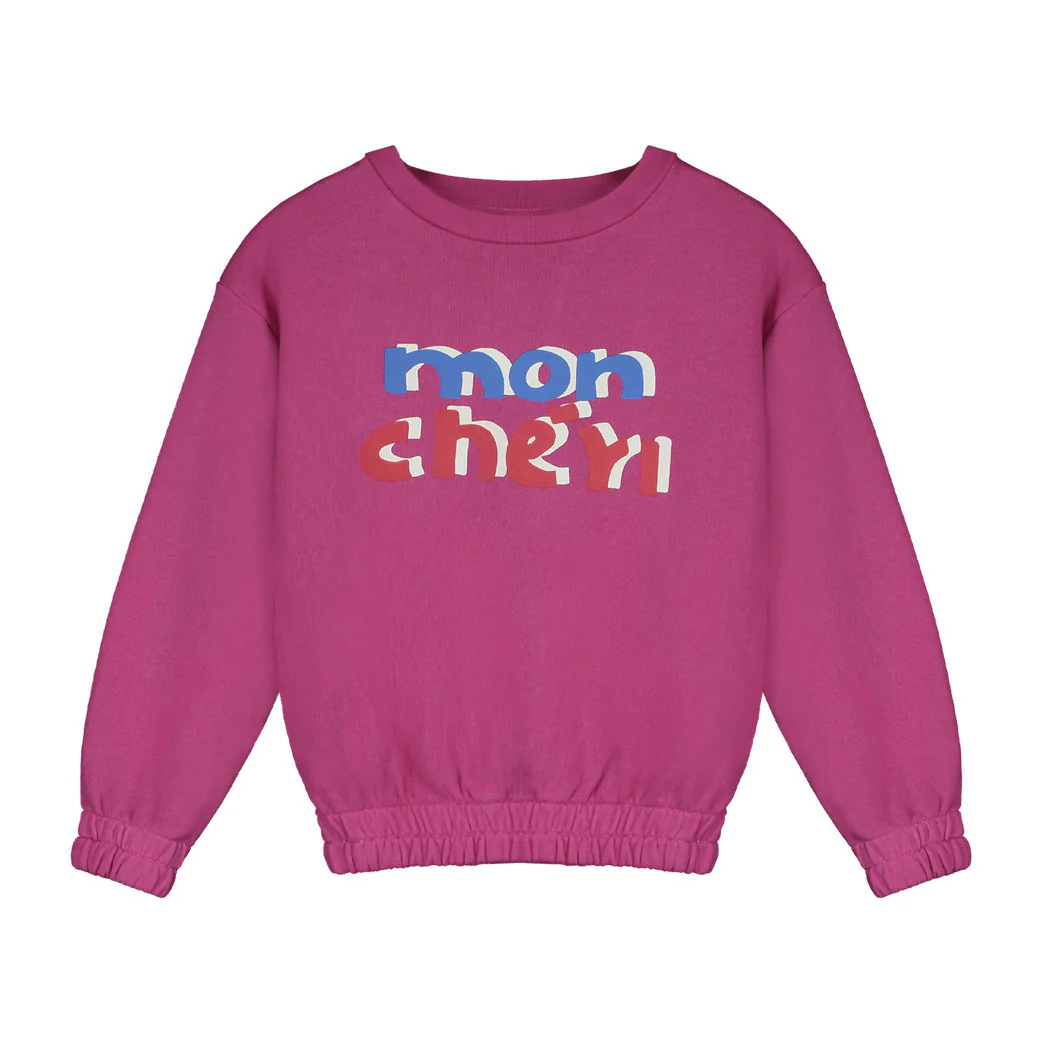 Bonmot Rasberry Mon Cheri Elestic Sweatshirt